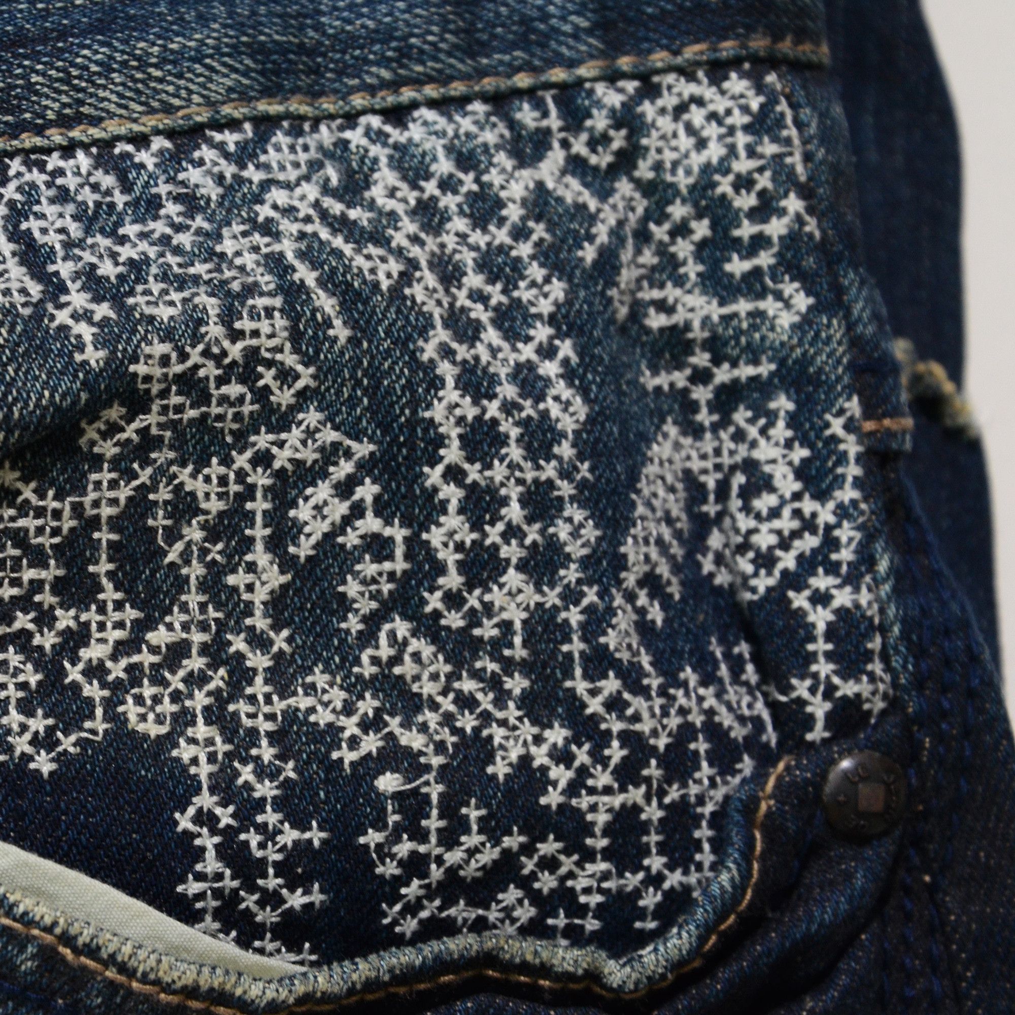 Marithe + Francois Girbaud [Tiny Hole] M+FG Jorts W34 Raw Denim Special 2006 Carft Size US 34 / EU 50 - 11 Thumbnail