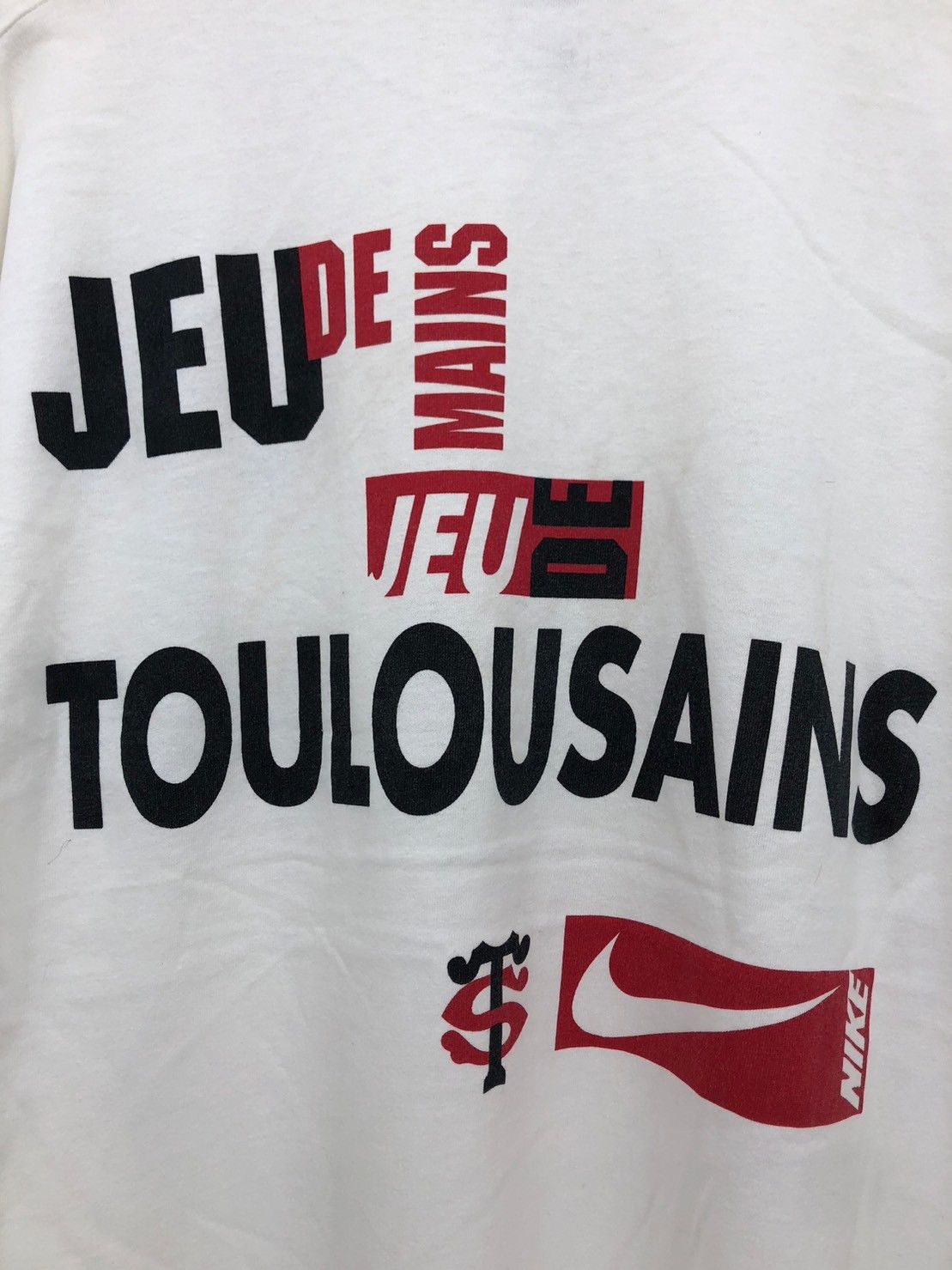 Nike × Vintage Vintage 90's NIKE Rugby STADE TOULOUSAIN Toulouse wts01 Size US M / EU 48-50 / 2 - 5 Thumbnail