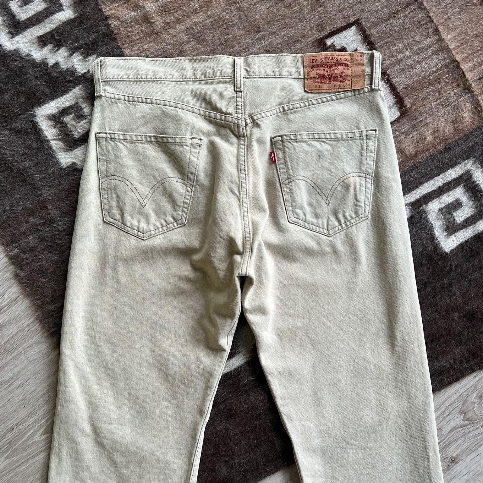 Levi's Levi’s 501 Vintage Button Fly Straight Fit Denim 9642AC Size US 36 / EU 52 - 2 Thumbnail