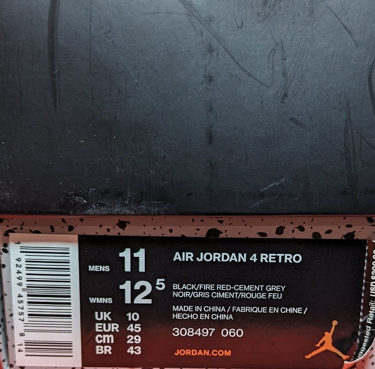 Jordan Brand Size 11 - Jordan 4 Retro Bred 2019 Size US 11 / EU 44 - 7 Thumbnail
