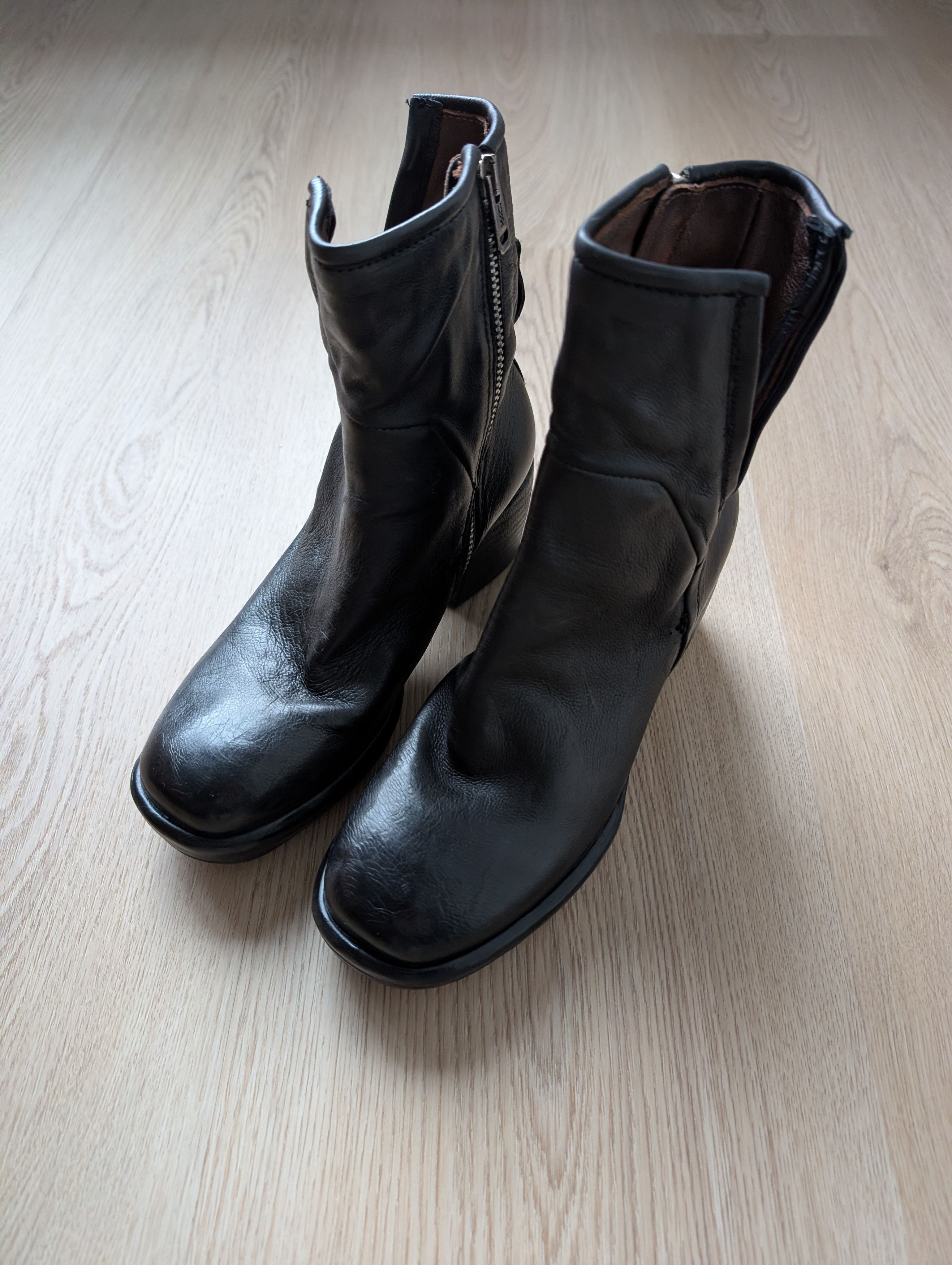 A.S.98 A.S 98 Airstep Ankle Boots Black Avant-Garde Biker Size US 6 / IT 36 - 1 Thumbnail