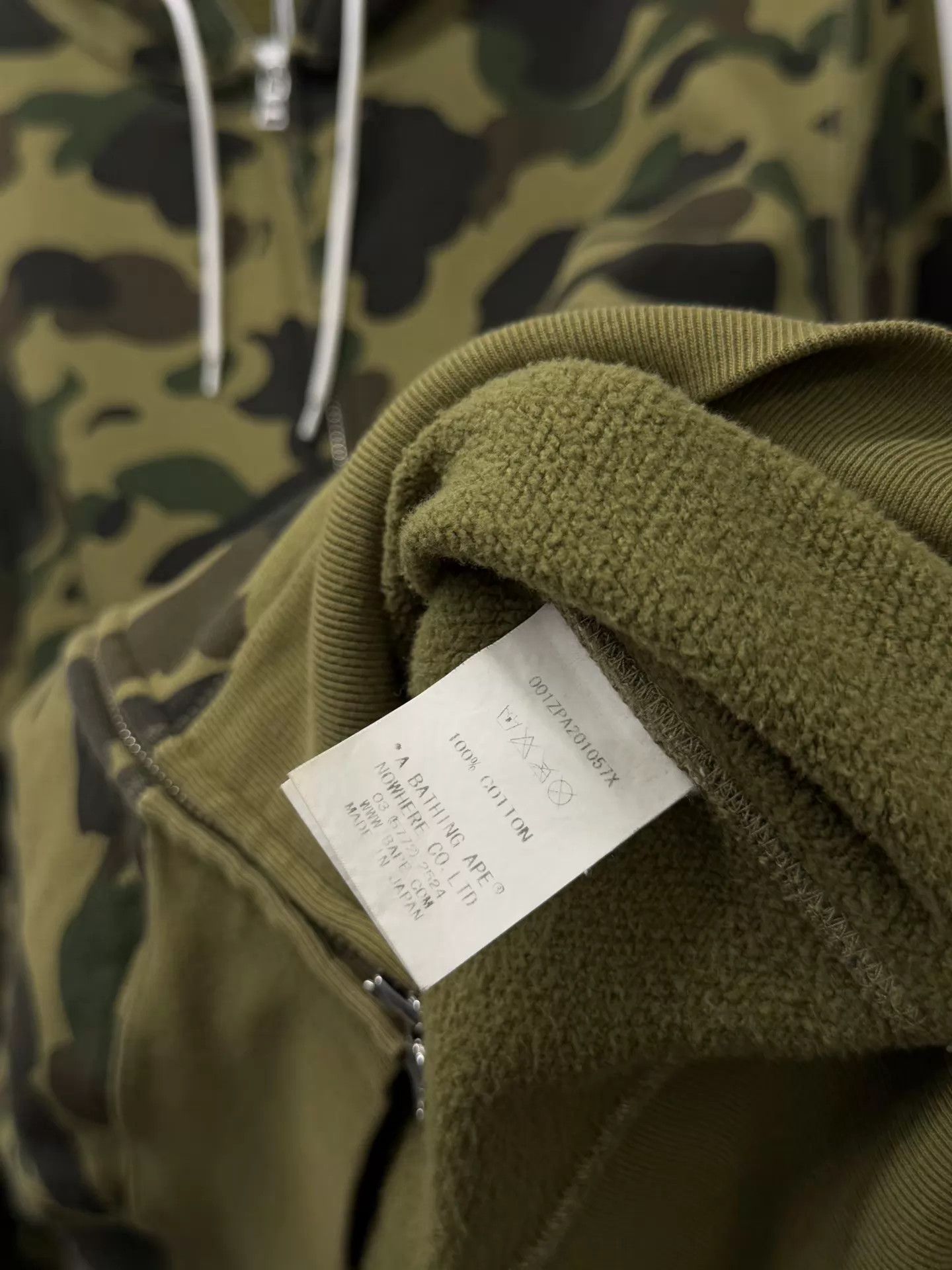 Bape Bape Classic Green Camo Zip Hoodie XL Size XL / US 12-14 / IT 48-50 - 6 Thumbnail