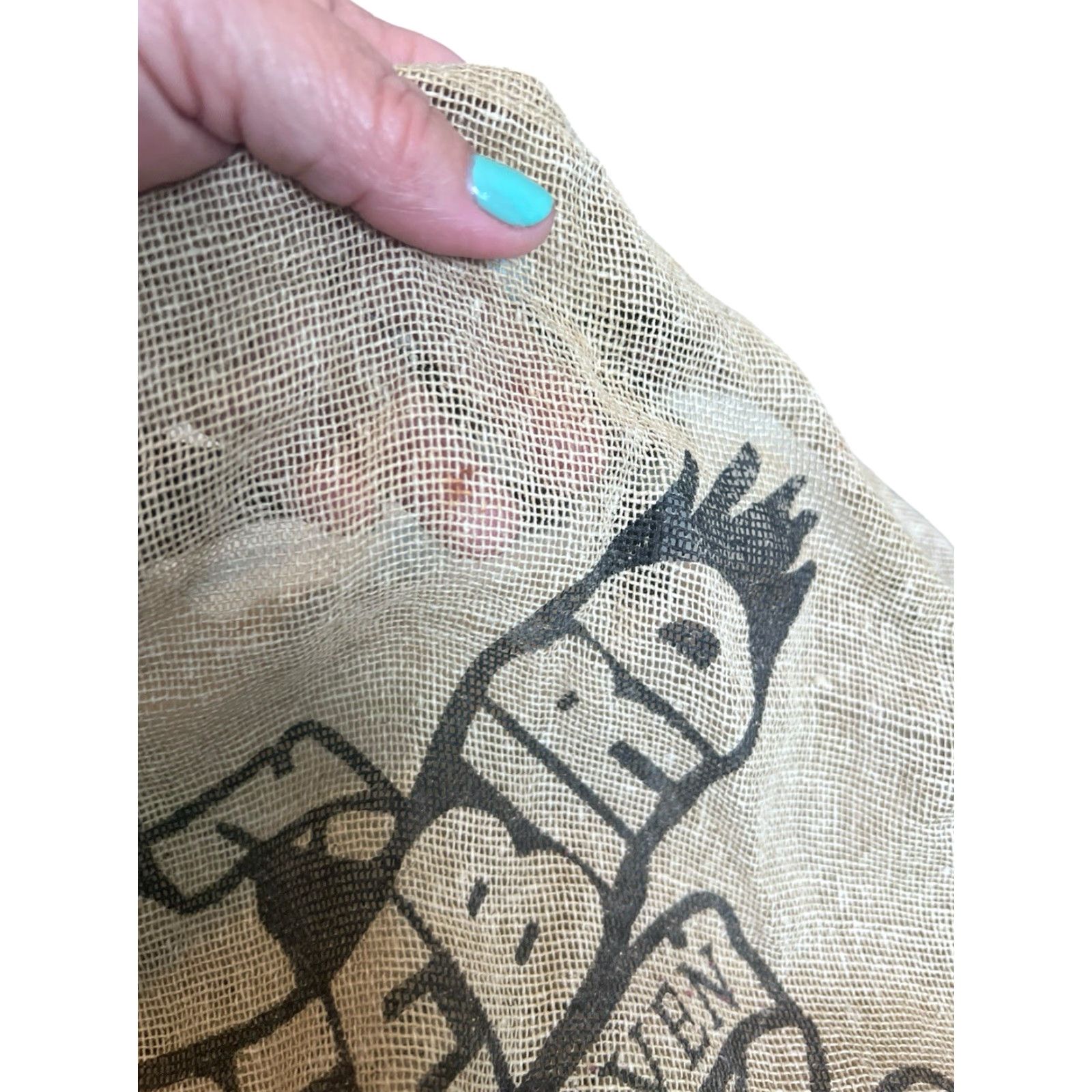 FREEBIRD VINTAGE FREEBIRD By Steven Tan & Black LOGO JUTE BAG Shoulder Tote Travel Tan Womens 14” tall 16.5” wide 4.5” deep Size ONE SIZE - 7 Thumbnail