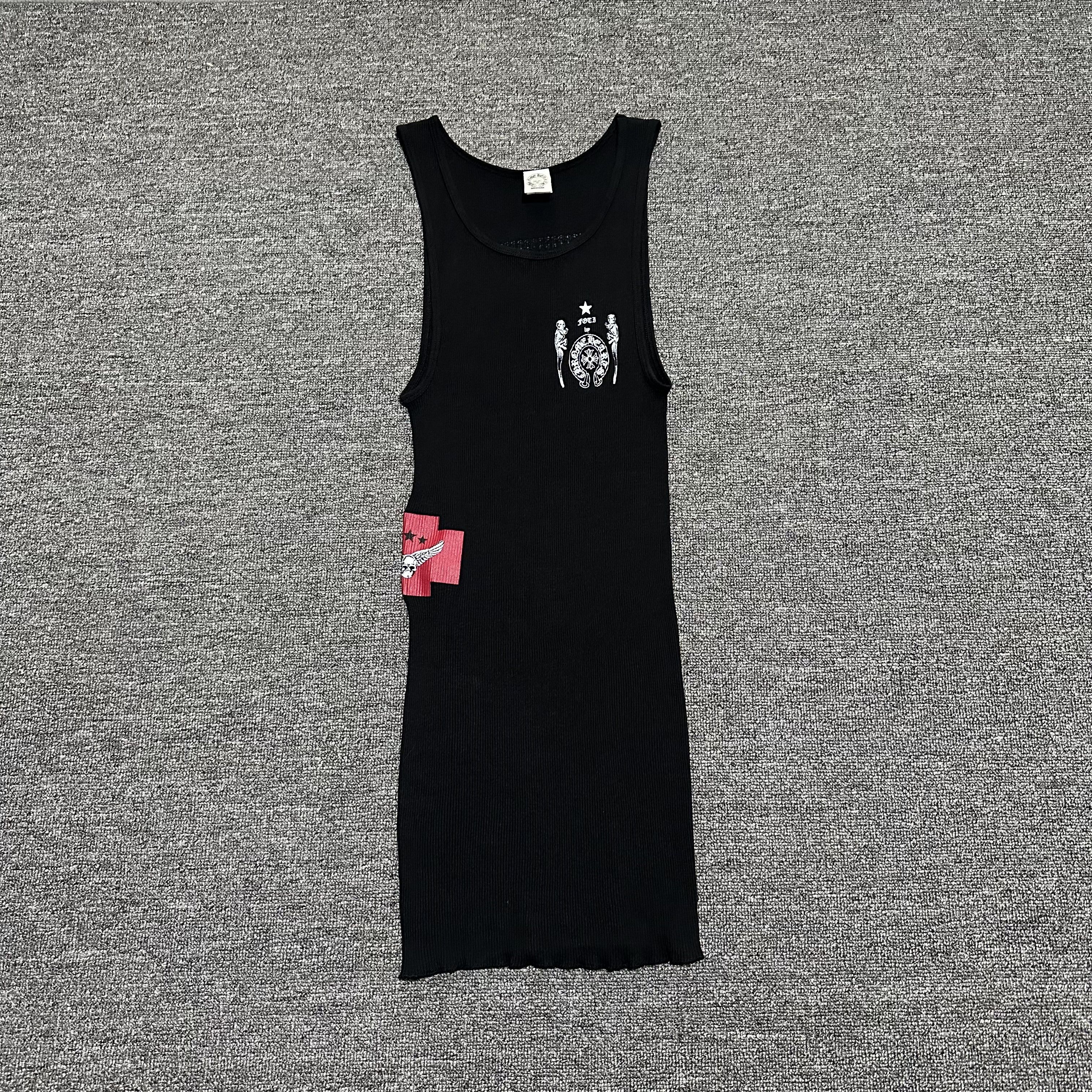 Chrome Hearts Chrome Hearts Scroll Tank Top 🤍🖤 | Grailed