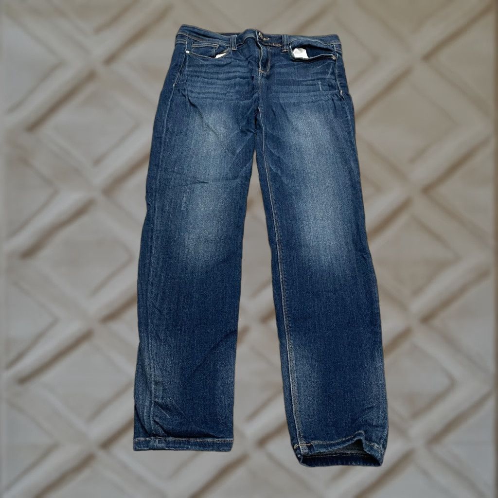 Denime I.D : 23 Jeans Women Adult 29 Blue Dark Wash Mid Rise Straight 30x28 Denim Stretch 5-Pocket Womens Size 29" - 1 Thumbnail