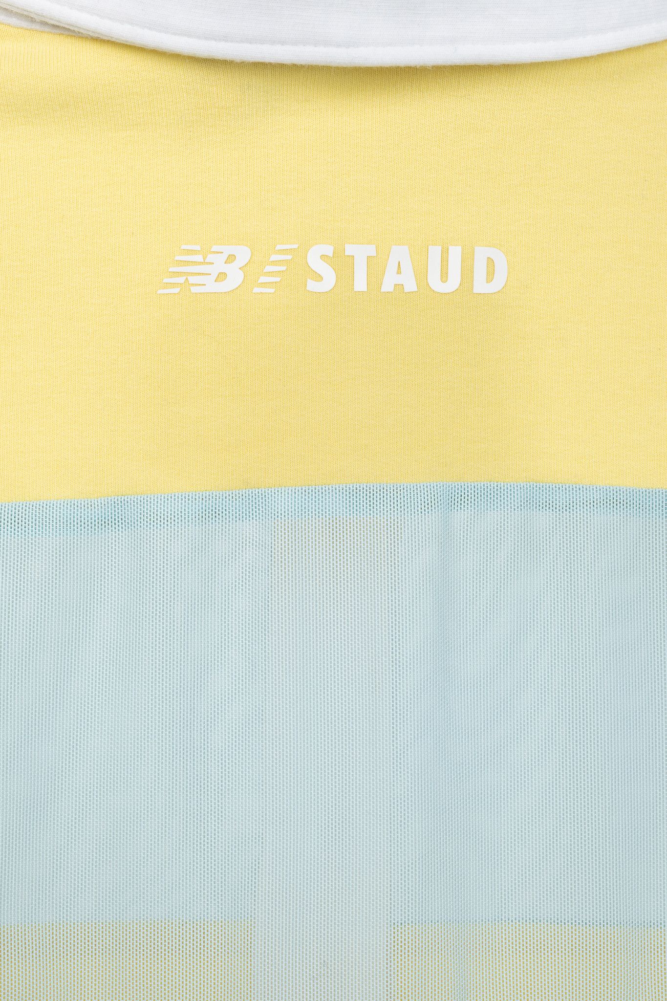 Staud STAUD x New Balance Sunshine Cotton & Mesh Striped Polo Size S / US 4 / IT 40 - 8 Thumbnail