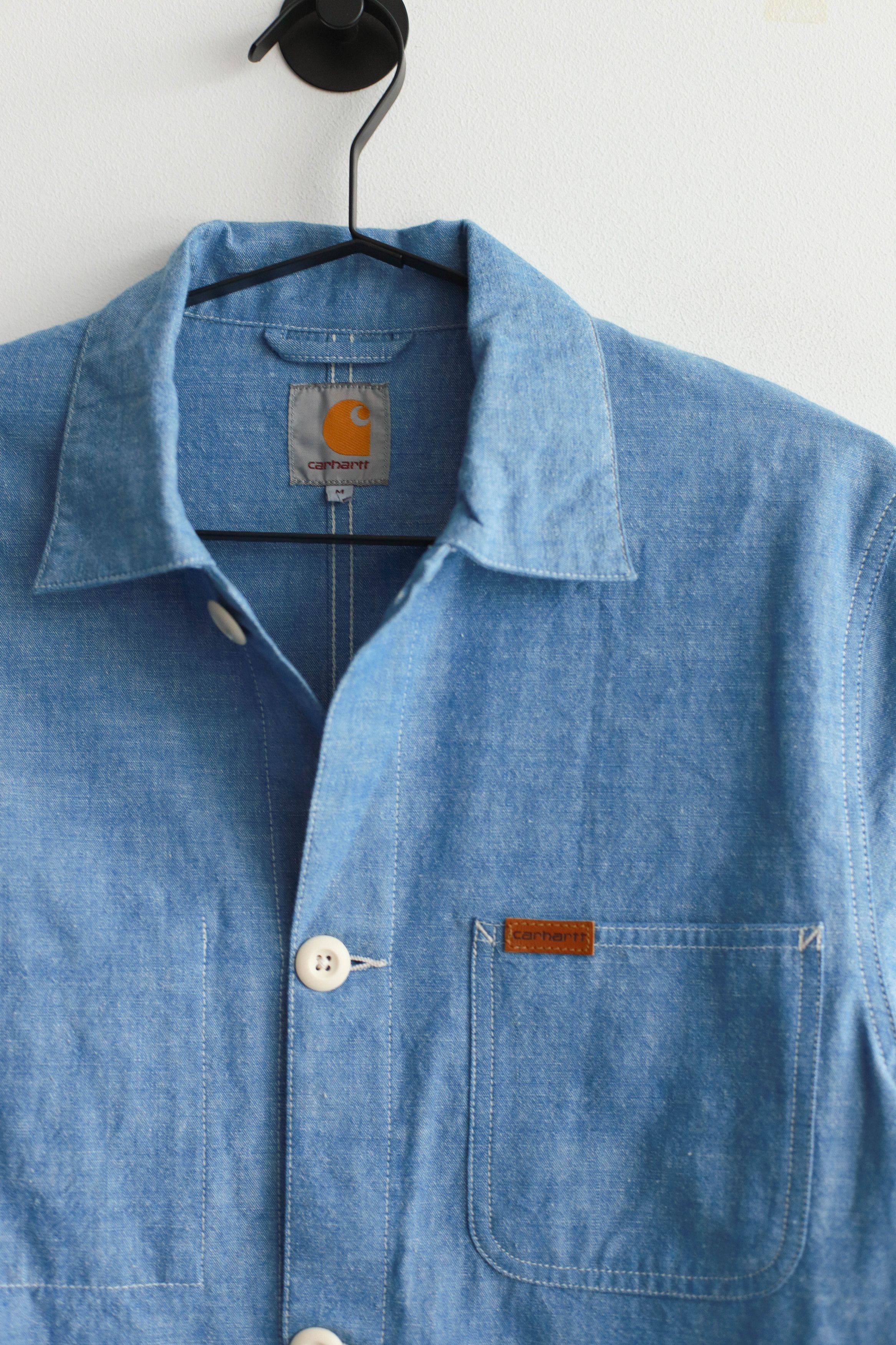 Carhartt Carhartt WIP Mens Cotton Blue Rigid Flynn Jacket Size US M / EU 48-50 / 2 - 2 Thumbnail