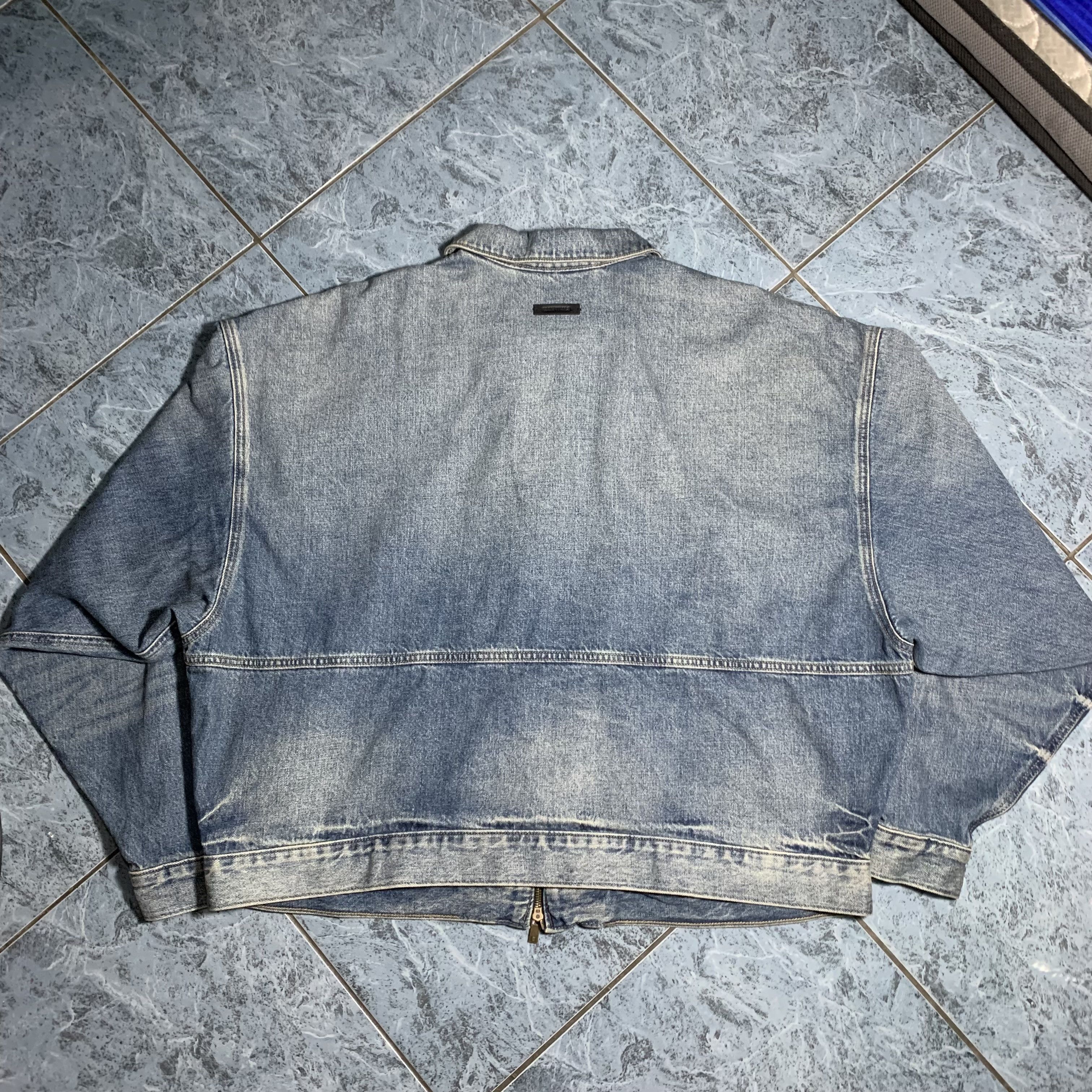 Fear of God Fear of god essentials denim trucker jacket Size US L / EU 52-54 / 3 - 7 Thumbnail