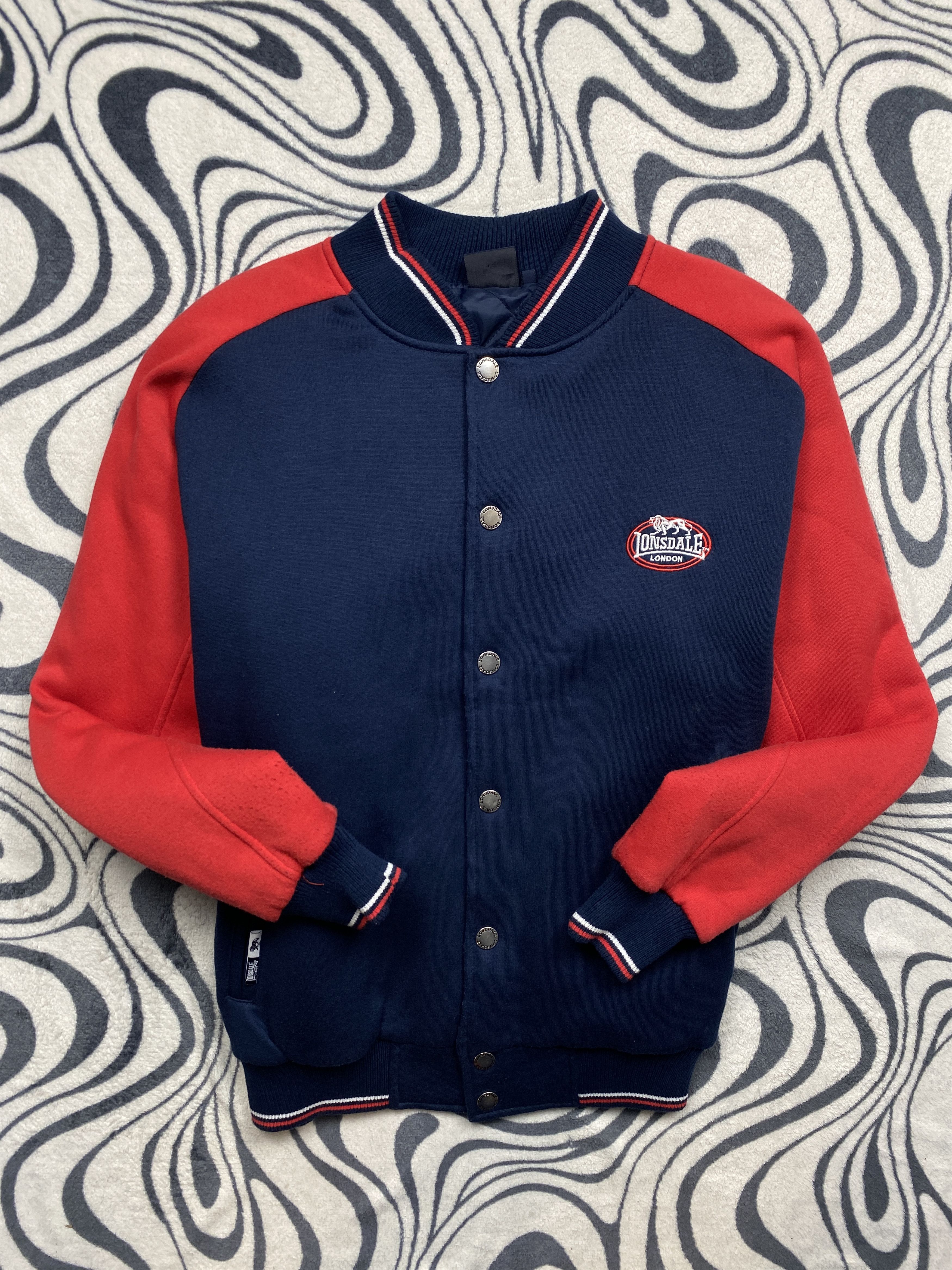 Lonsdale × Vintage Lonsdale Vintage Mens Bomber Jacket Varsity Size US M / EU 48-50 / 2 - 2 Thumbnail