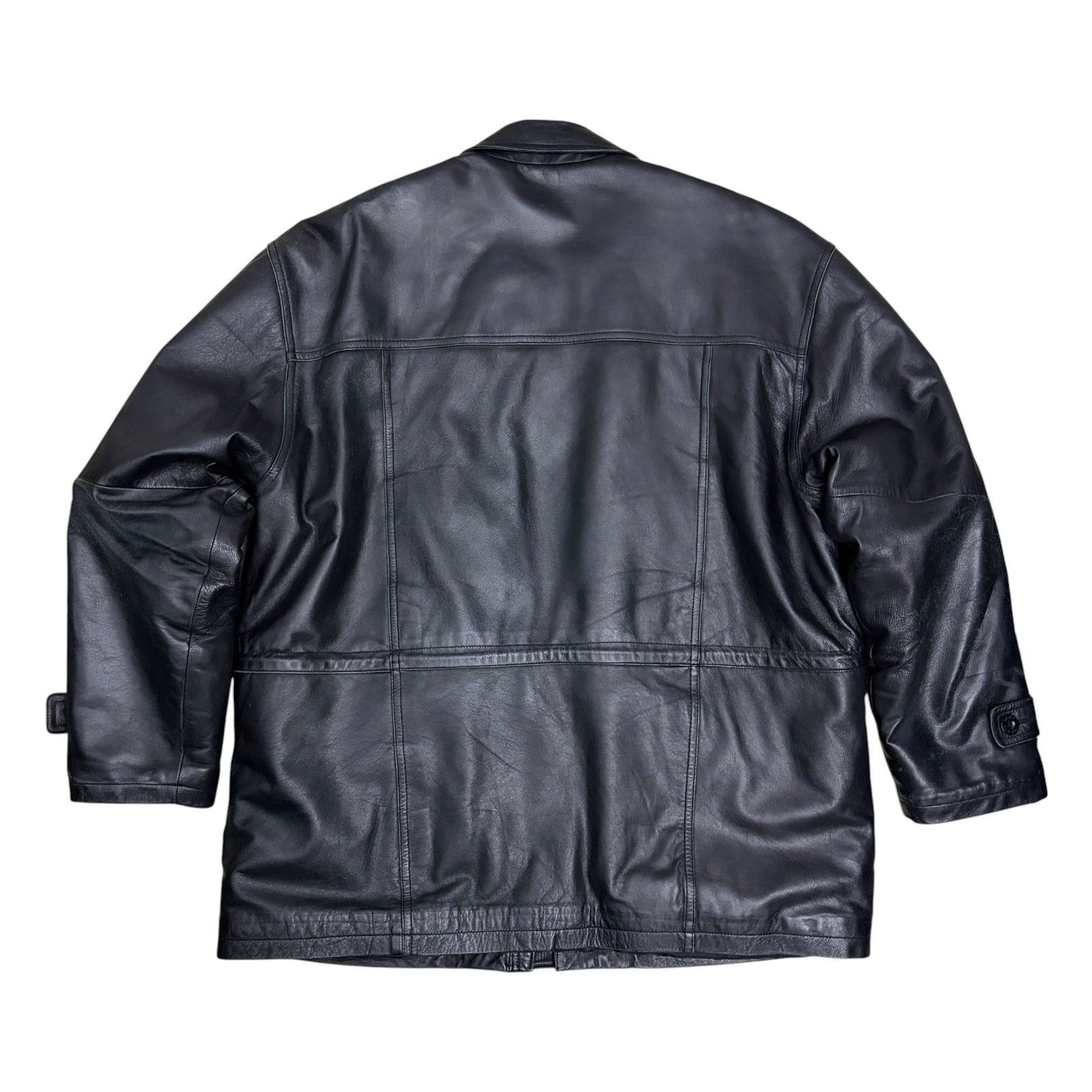 Pierre Cardin PIERRE CARDIN Leather Coat Vintage 90s Winter Jacket Large Size US L / EU 52-54 / 3 - 4 Thumbnail