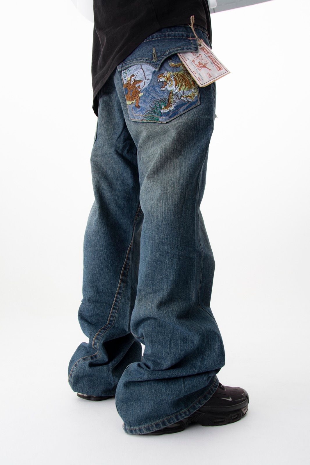 Pre-owned True Religion X Vintage Mens New True Religion Jeans Denim Streetwear Pants Y2k Hype In Blue