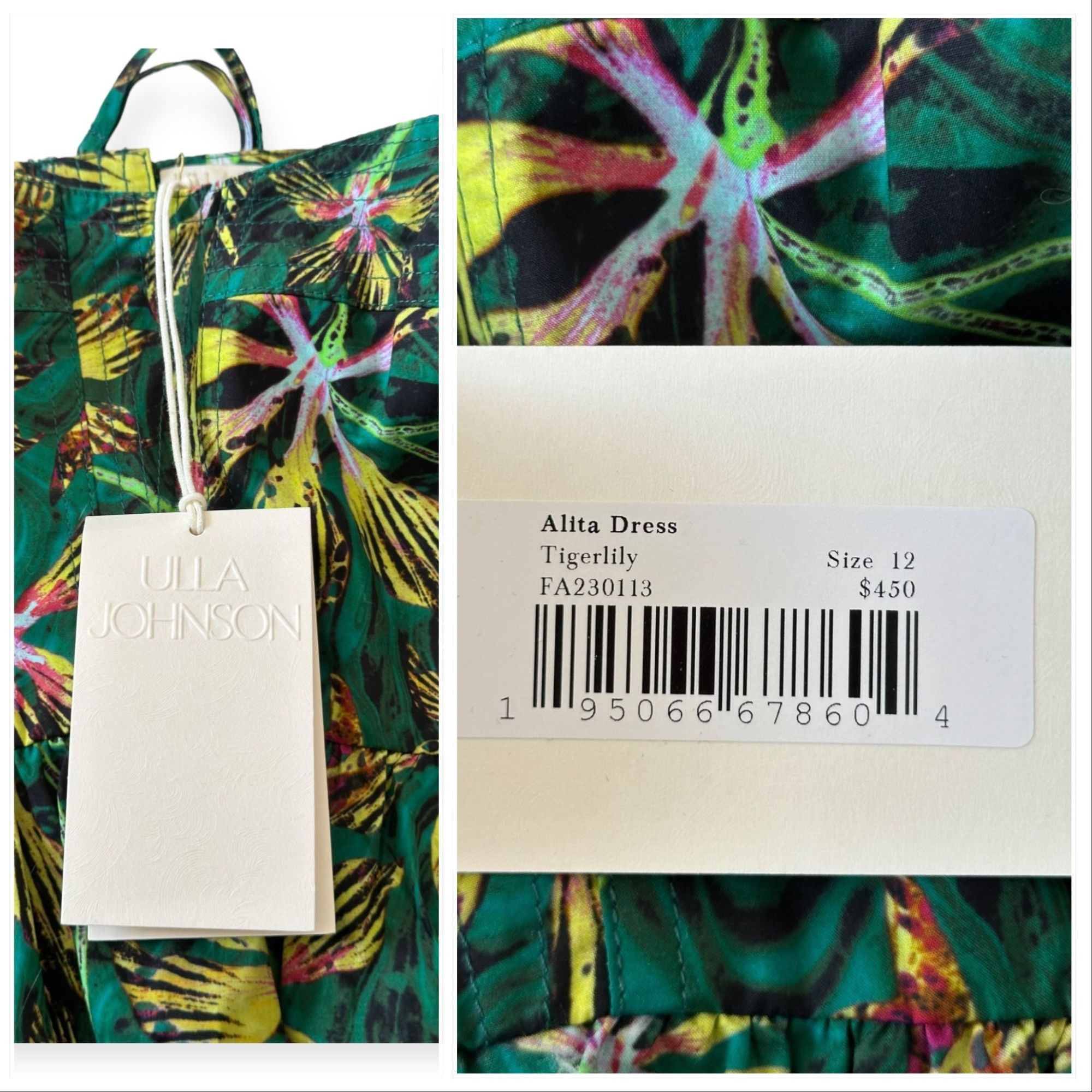 Ulla Johnson Ulla Johnson Alita Dress in Tigerlily, Size 12, NWT Size XL / US 12-14 / IT 48-50 - 3 Thumbnail