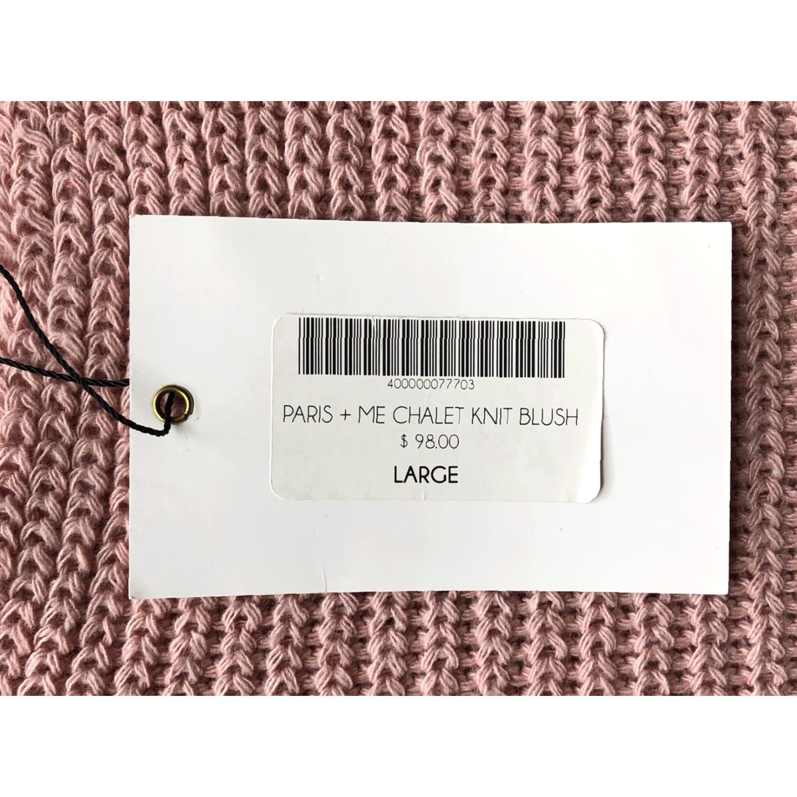Vintage VINTAGE Paris & Me Sweater Pullover Knit Pink L Ladies Pullover Knit Blush Pink Large NWT MSRP 98 Size L / US 10 / IT 46 - 4 Thumbnail