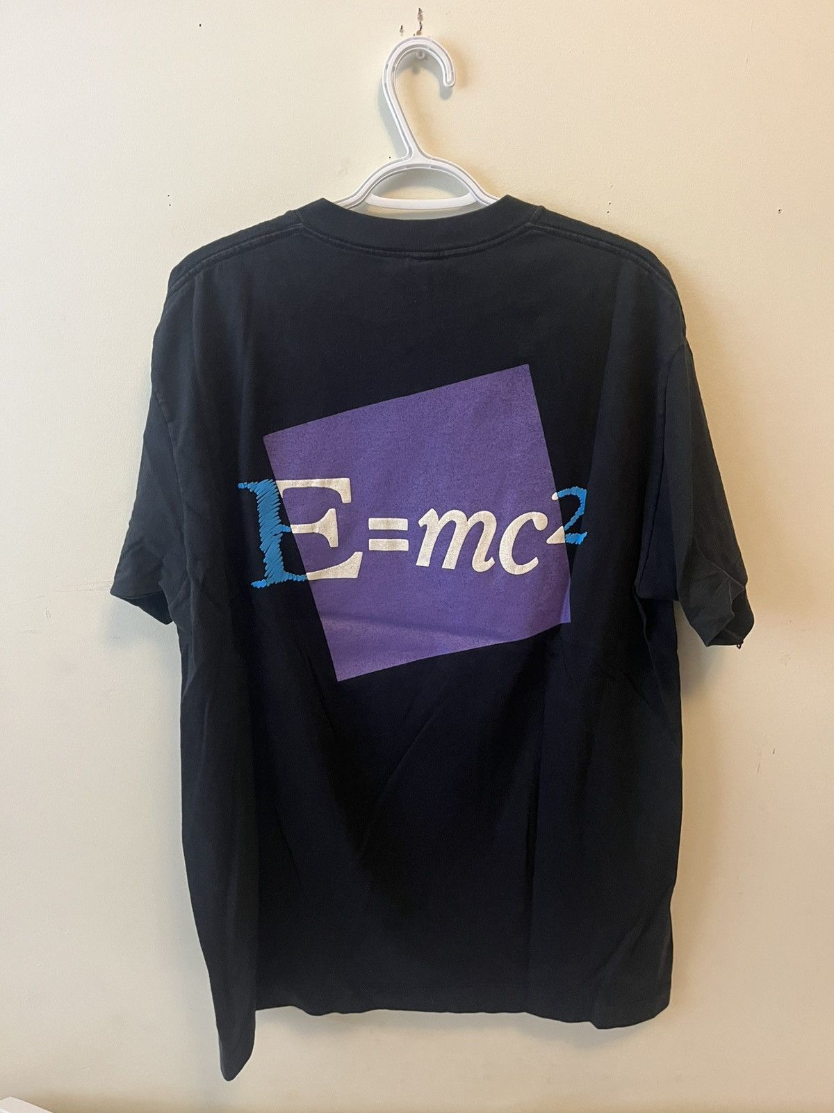 Vintage 90s Albert Einstein E=MC2 Science Art Tee Size US XL / EU 56 / 4 - 2 Thumbnail