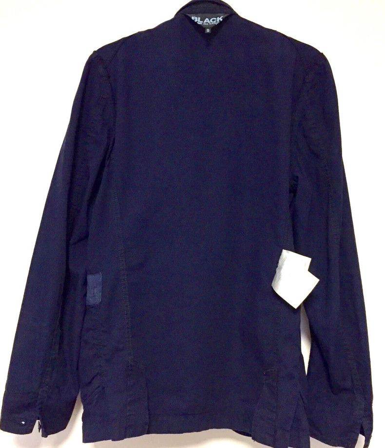 Comme Des Garcons Blue Dye Overalls Navy with Black Pocket