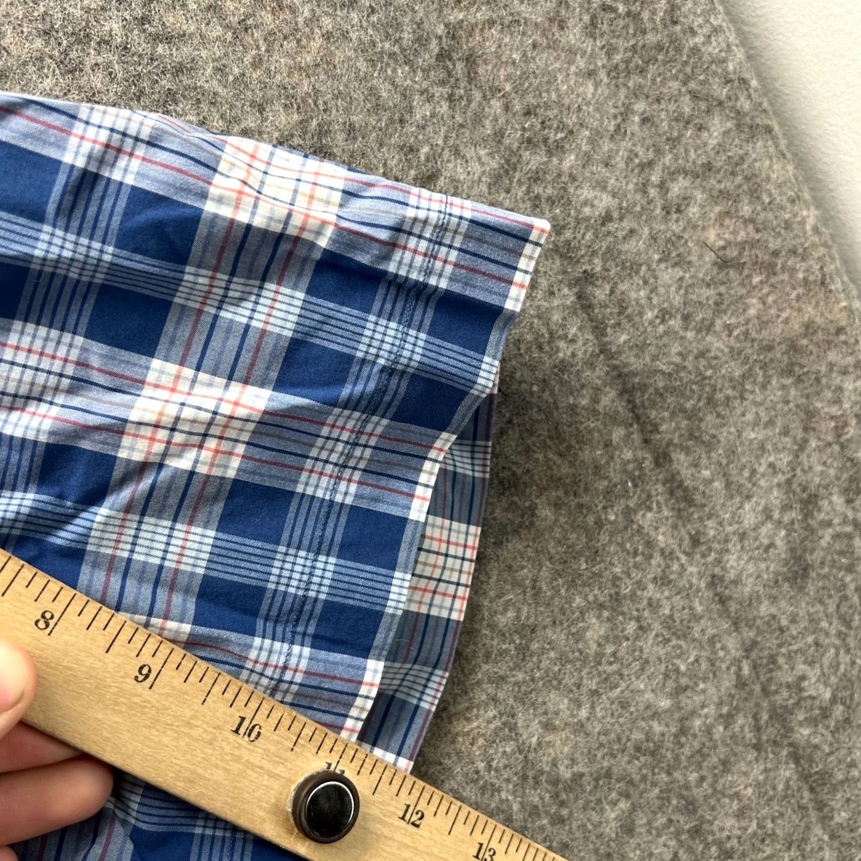 Nautica VINTAGE Nautica Shirt Mens 2XL Blue Button-Down Short Sleeve Stretch Fit Plaid Nav Tech Collar/Collar Style Preppy Regular Mens Size US XXL / EU 58 / 5 - 5 Thumbnail