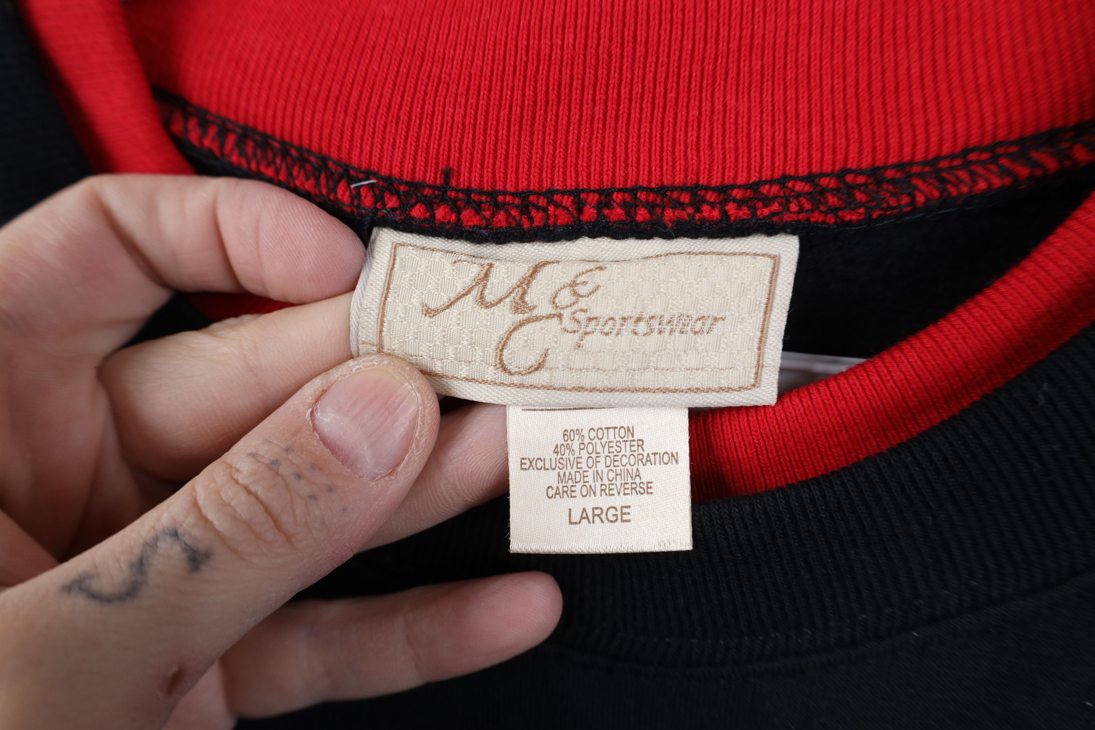 Vintage Deadstock Vintage 90s Christmas Santa Claus Sweatshirt Size L / US 10 / IT 46 - 10 Thumbnail