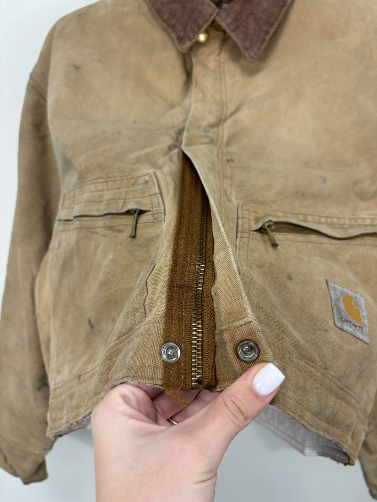 Carhartt Vintage 90s Carhartt Made In USA Hype Boxy Cropped Jacket Size US M / EU 48-50 / 2 - 9 Thumbnail
