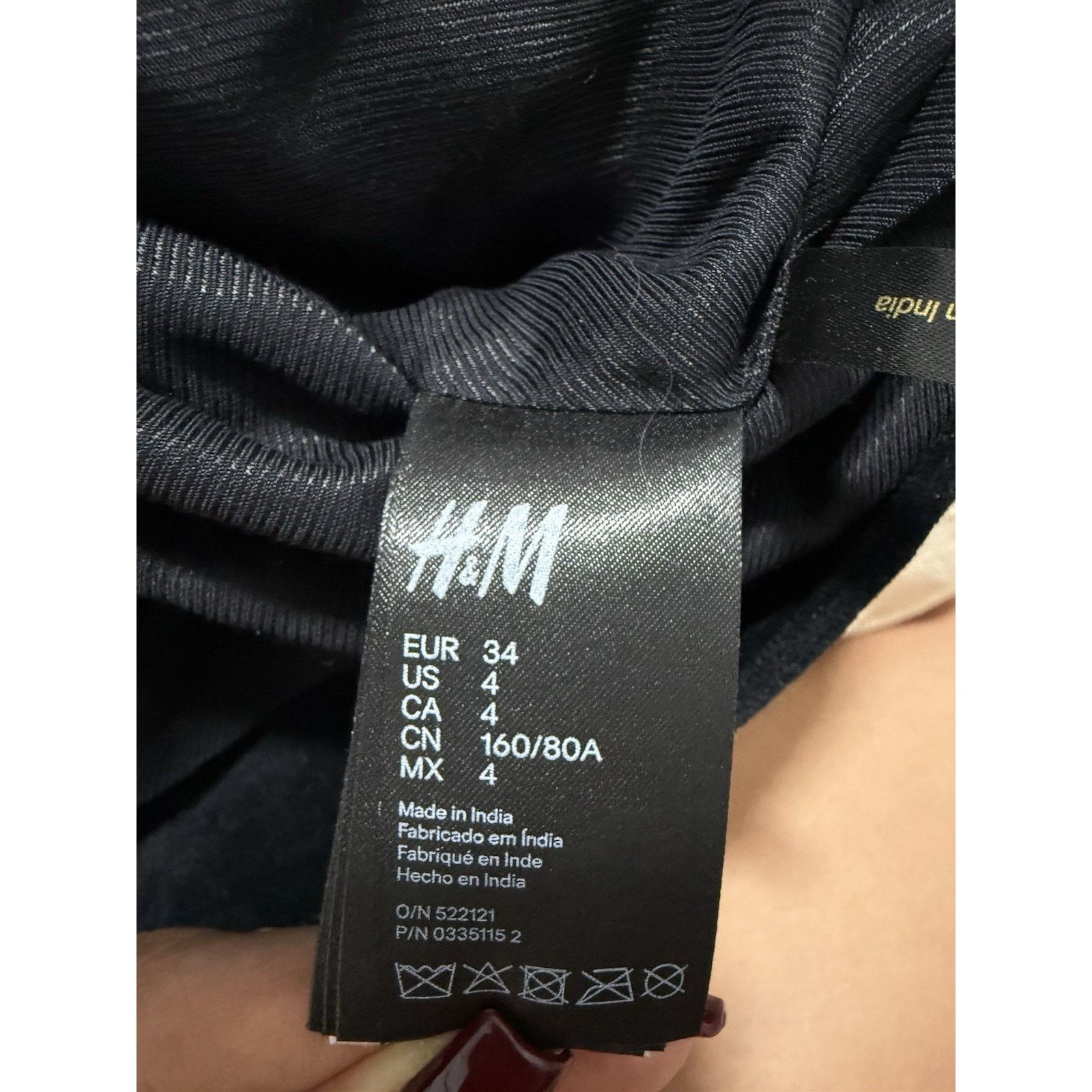 H&M Balmain x H&M Black Rope Embroidered Velvet Mini Dress US 4 Size S / US 4 / IT 40 - 8 Thumbnail
