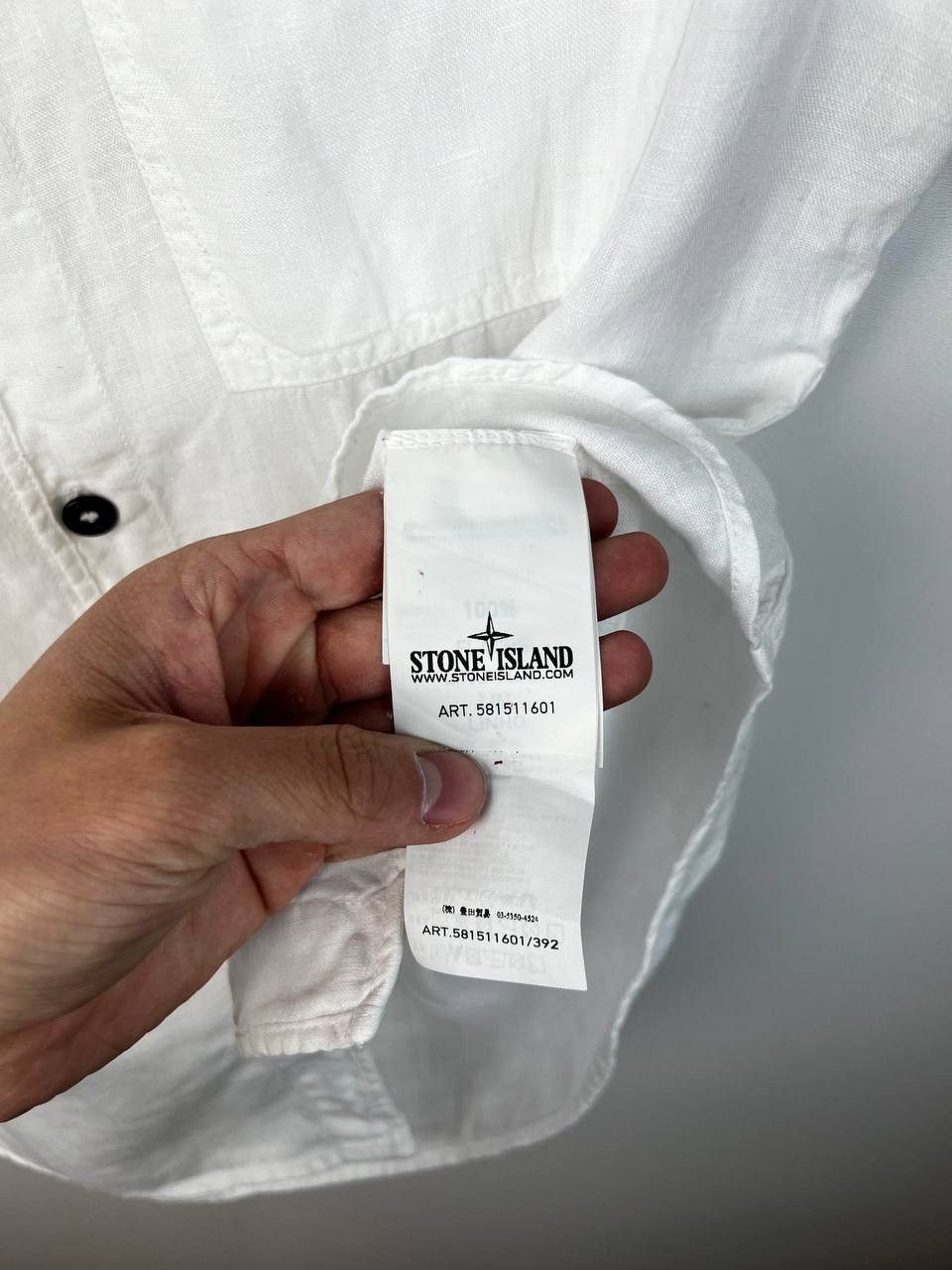 Vintage Stone Island luxury linen shirt size L Size US L / EU 52-54 / 3 - 4 Thumbnail