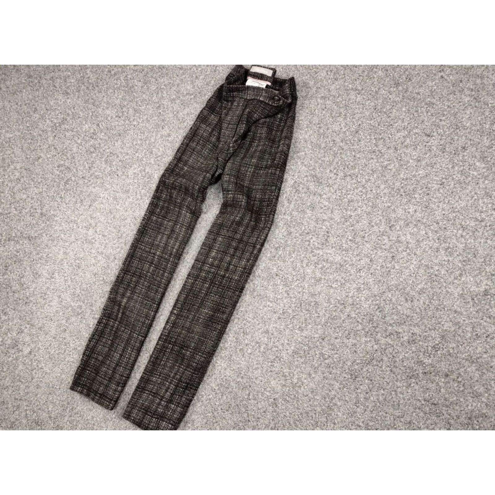 Max Mara VINTAGE Max Mara Pants Wool Tweed 12 Regular Black White Women's Dress Pants 90s Mens Womens Boys Girls Size 34" / US 12 / IT 48 - 3 Thumbnail