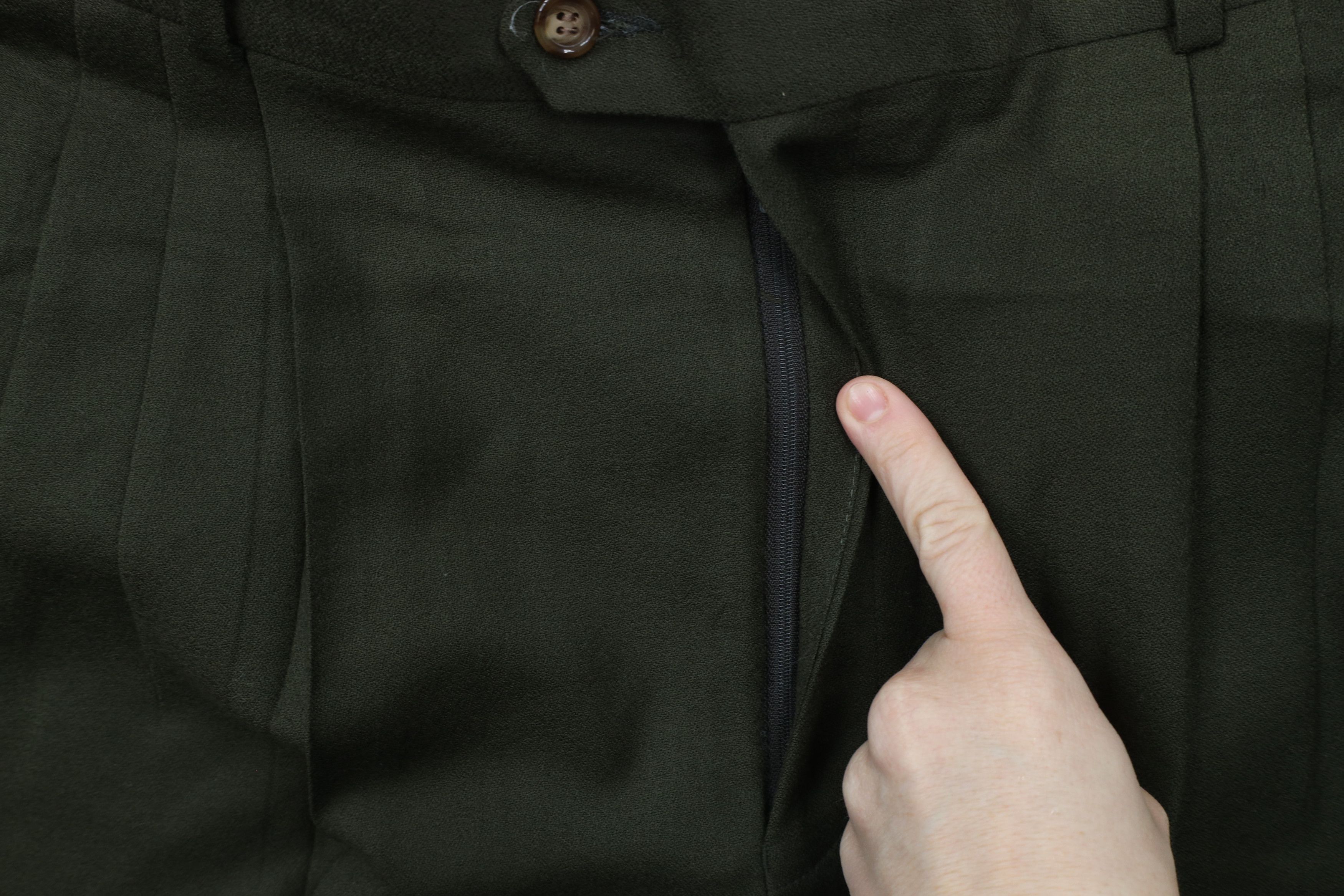 Vintage Vintage 90s Streetwear Cuffed Wide Leg Chino Pants Green Size US 36 / EU 52 - 5 Thumbnail