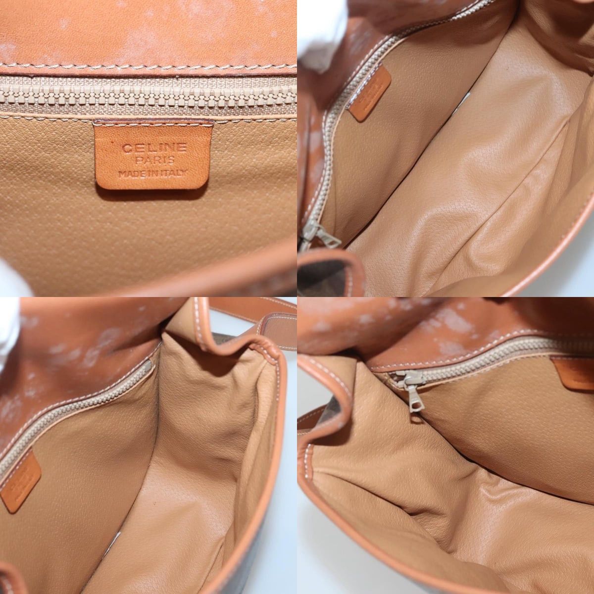 Celine CELINE Macadam Canvas Shoulder Bag Pvc Brown Gold Size ONE SIZE - 11 Thumbnail