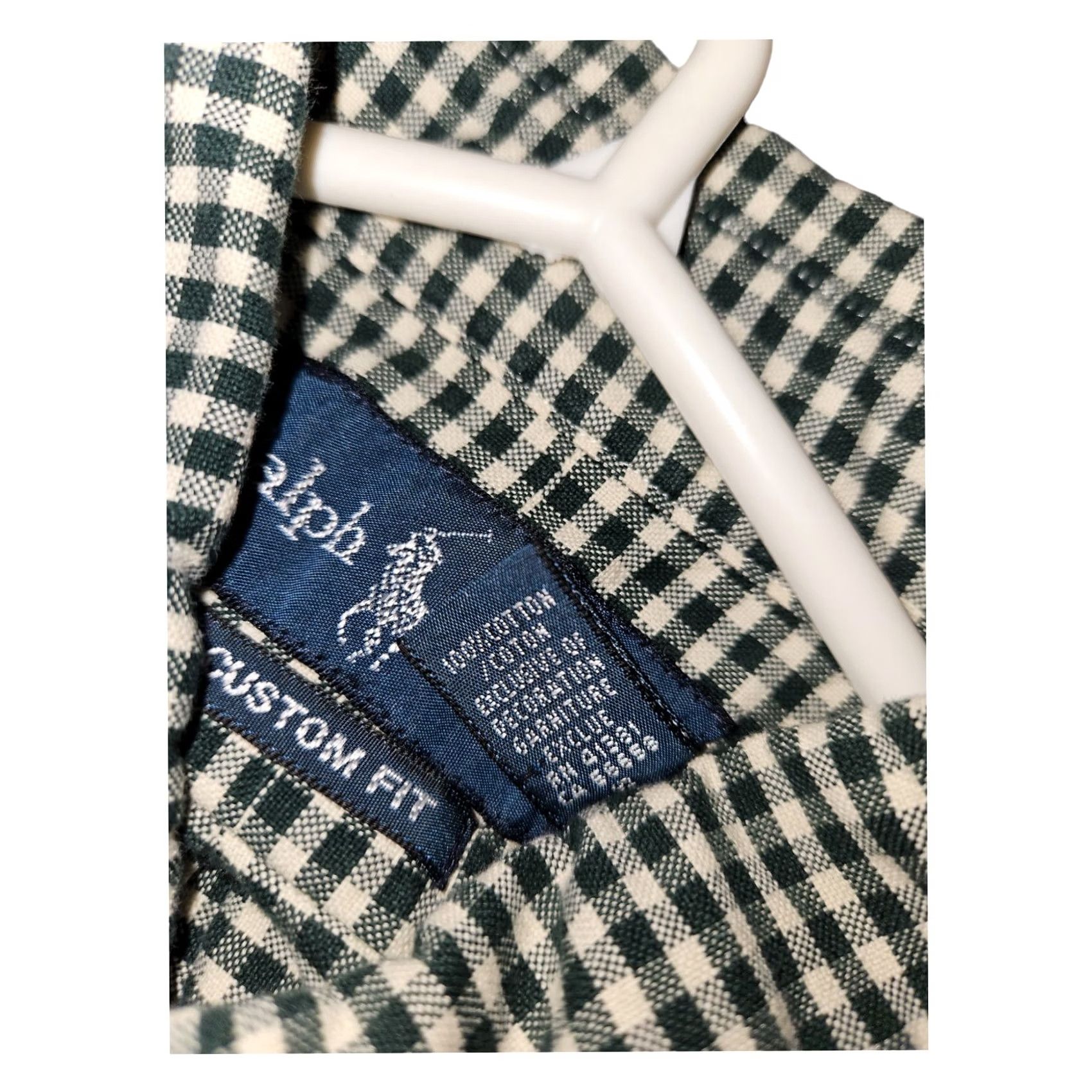 Ralph Lauren VINTAGE Ralph Lauren Shirt Mens L Green Button Down Men Gingham Check Long Sleeve VGT Size US L / EU 52-54 / 3 - 3 Thumbnail