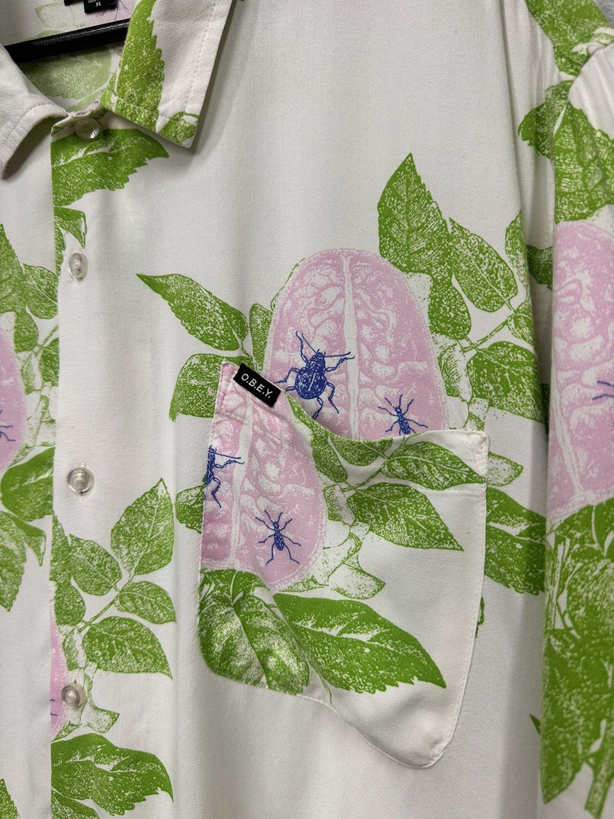 Obey Vintage Obey Shirt Monogram USA HYPE DOLCE GABBANA SHILK Size US XL / EU 56 / 4 - 4 Thumbnail