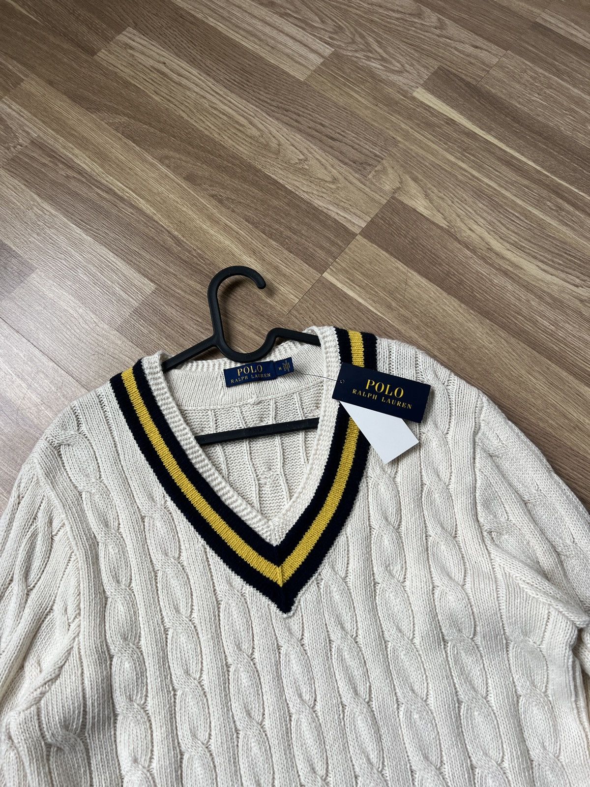 Polo Ralph Lauren NWT Polo Ralph Lauren V-Neck Cricket Jumper Cotton Cashmere Size US M / EU 48-50 / 2 - 3 Thumbnail