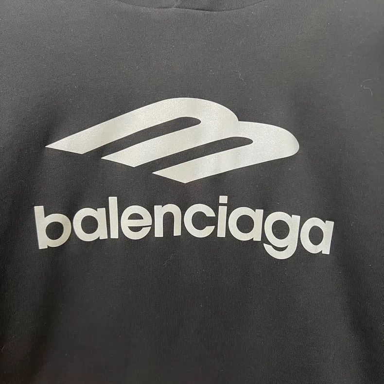 Balenciaga Balenciaga Reflective 3B Logo Fleece Hooded Sweatshirt Size US S / EU 44-46 / 1 - 5 Thumbnail