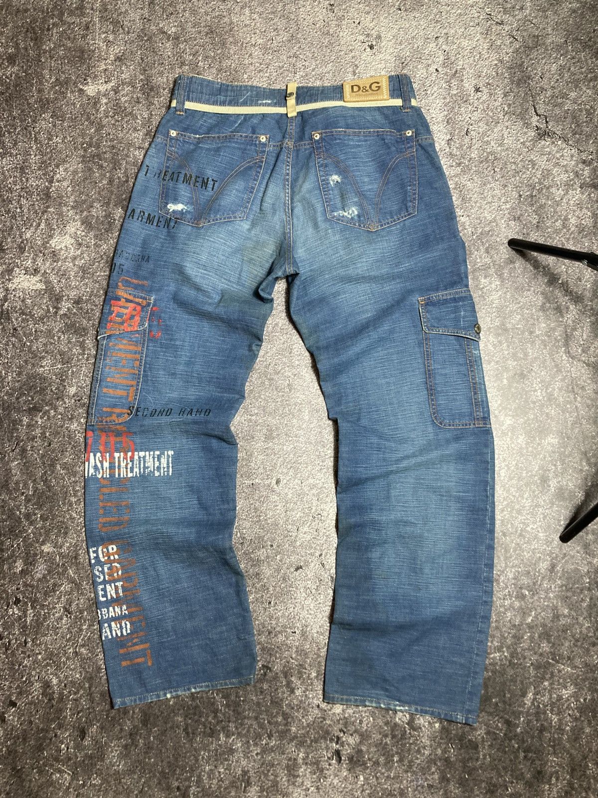 Dolce & Gabbana Vintage D&G Dolce Gabbana Cargo Pants Distressed Archive Size US 36 / EU 52 - 13 Thumbnail
