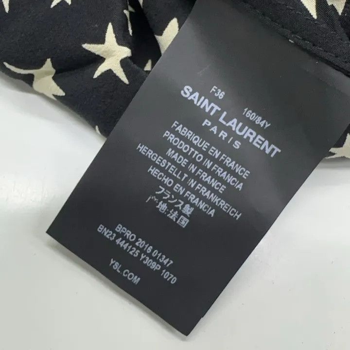 Saint Laurent Paris Saint Laurent Black Star Print Casual T-Shirt-2507 Size US S / EU 44-46 / 1 - 4 Thumbnail