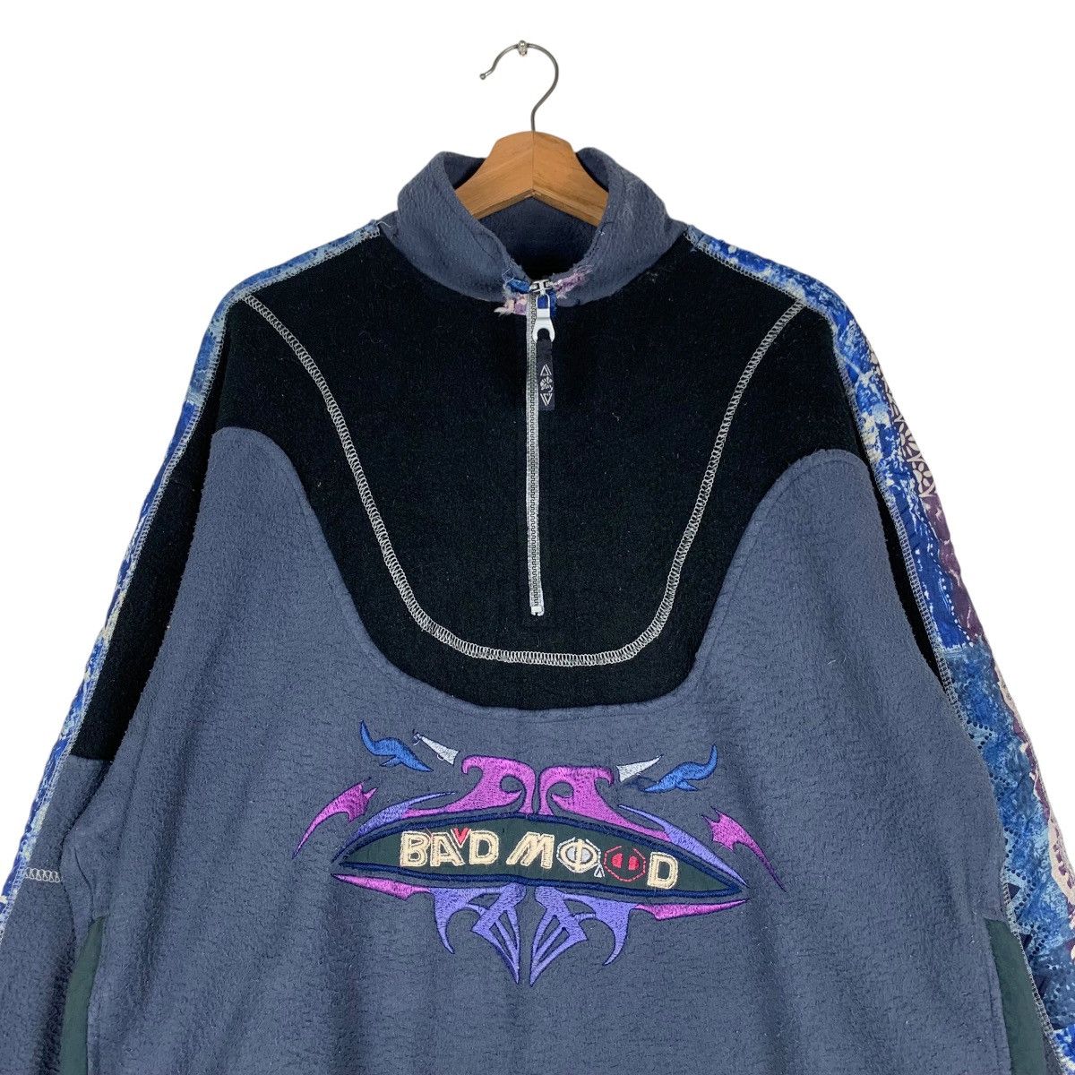Other 80's SANTOSTEFANO Bad Mood HalfZip Pullover Fleece #1373-C62 Size US L / EU 52-54 / 3 - 2 Thumbnail