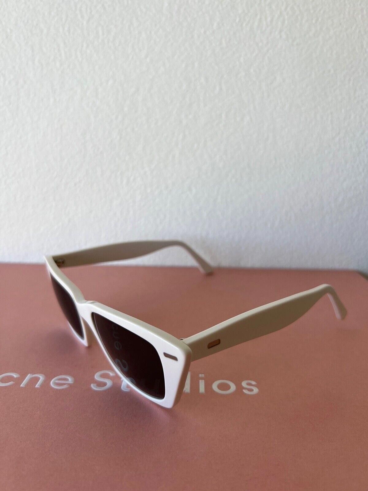 Acne Studios New Acne Studios sunglasses glasses white cat eye ingrid Size ONE SIZE - 3 Thumbnail