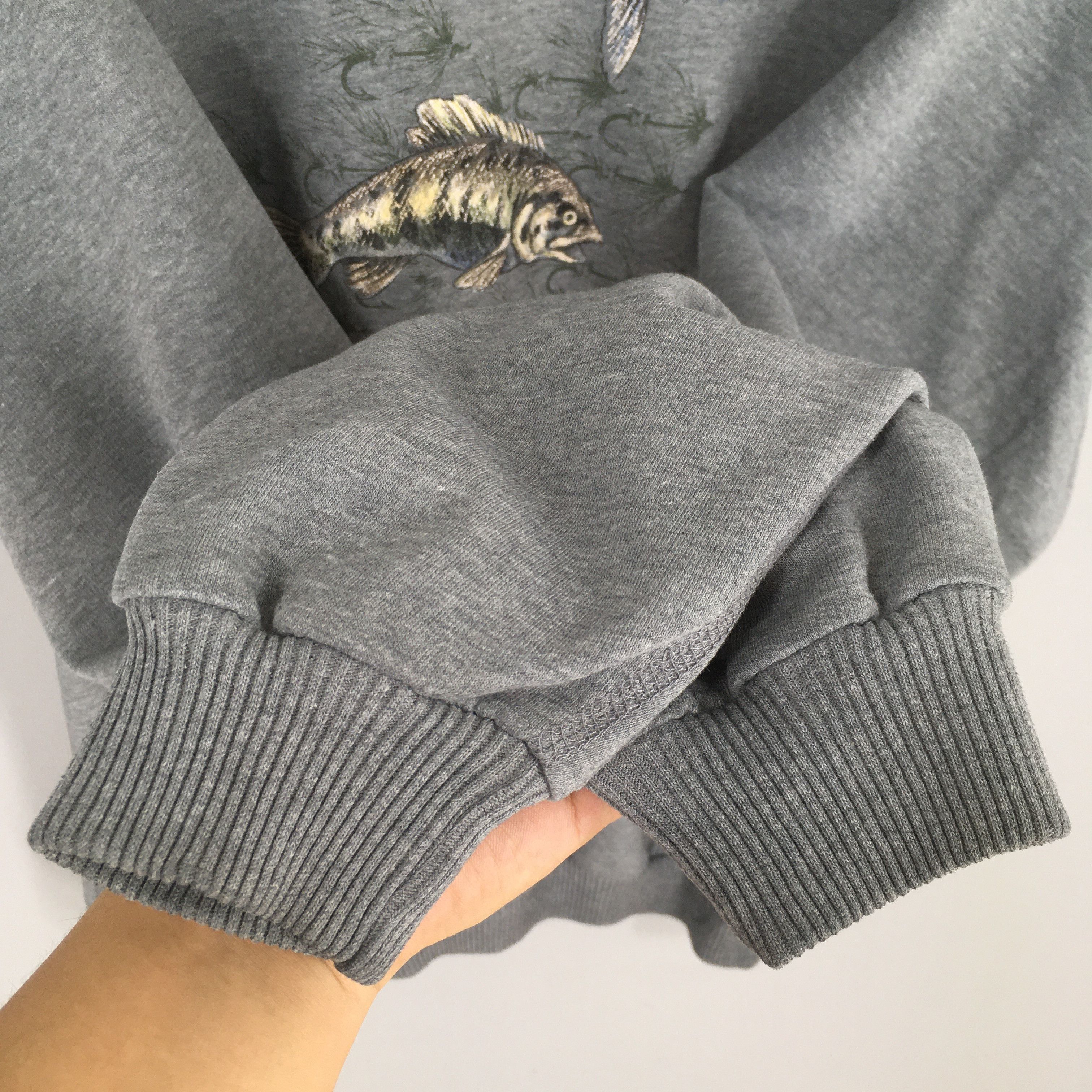 Vintage Vintage Grouper Fishing Fisherman Sweatshirt XLarge Size US XL / EU 56 / 4 - 4 Thumbnail
