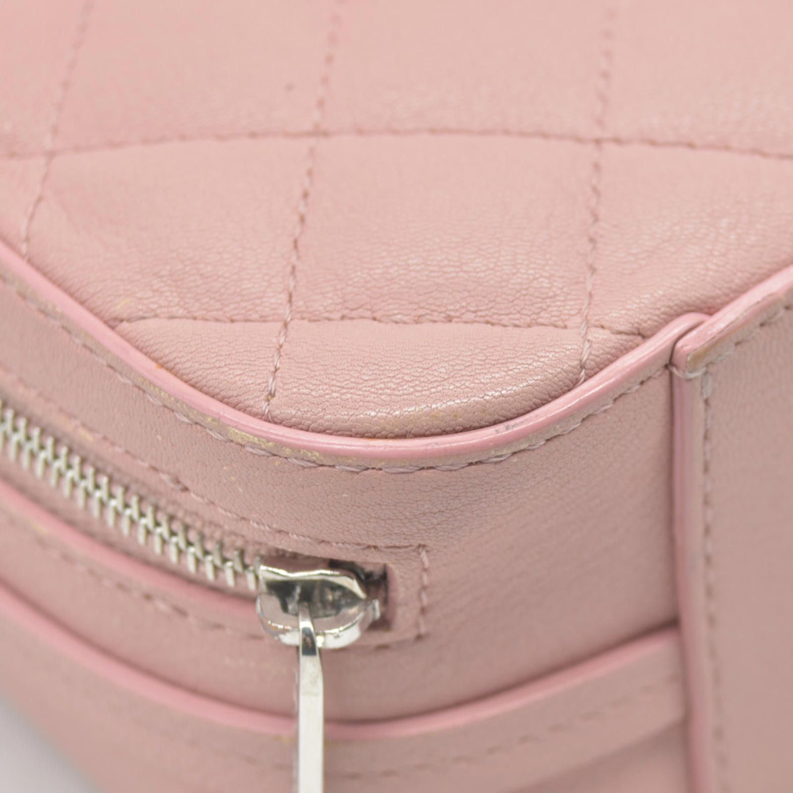 Chanel $4200 Chanel Lambskin Quilted Mini CC Box Camera Bag Pink Size ONE SIZE - 11 Thumbnail