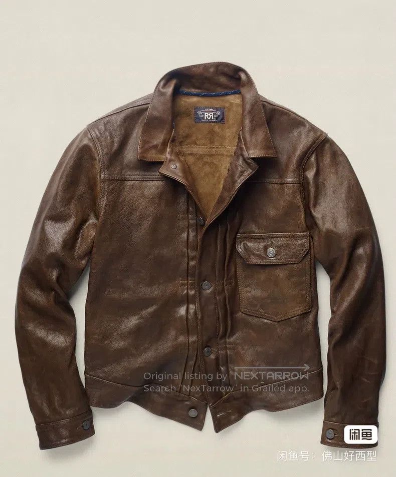 RRL Ralph Lauren RRL Ralph Lauren 2015 vintage 506 leather jacket rare Size US M / EU 48-50 / 2 - 1 Thumbnail