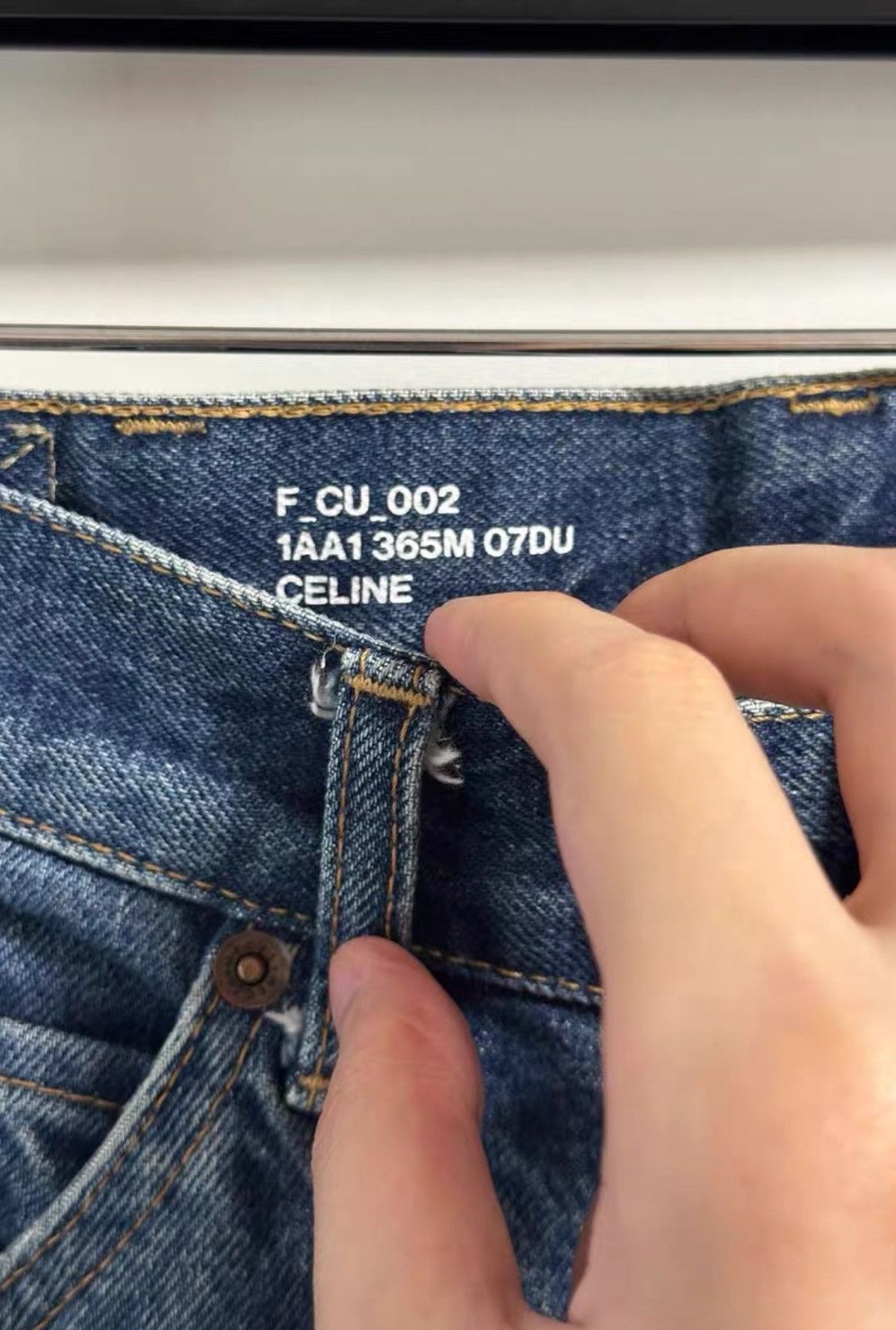 Celine Celine Women’s Blue Washed Micro Flare Jeans Sz.28 Size 28" / US 6 / IT 42 - 5 Thumbnail