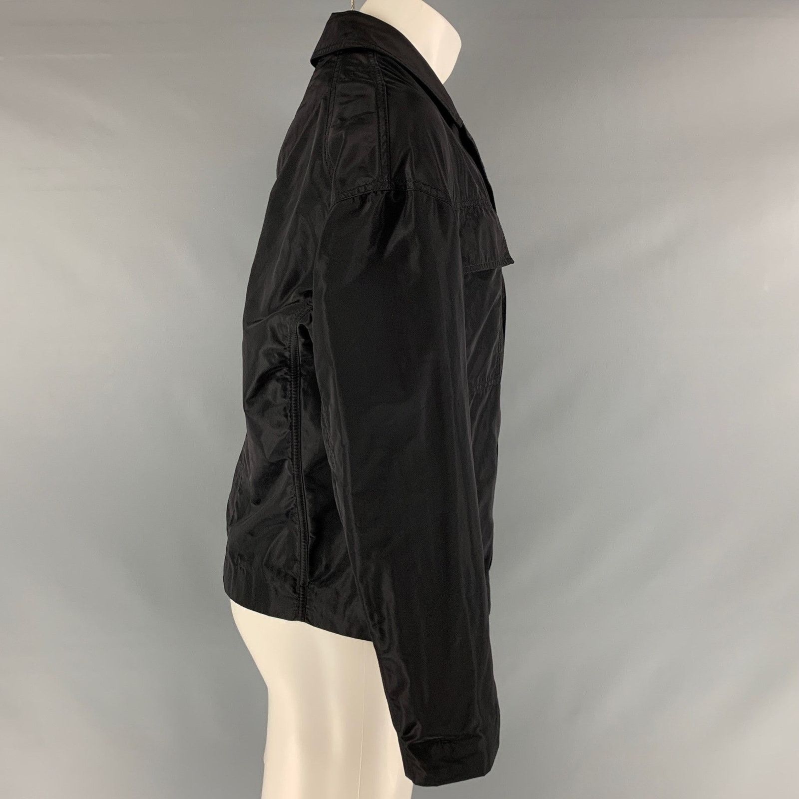 Tom Rebl TOM REBL Size 40 Black Polyester Windbreaker Jacket Size US M / EU 48-50 / 2 - 2 Thumbnail