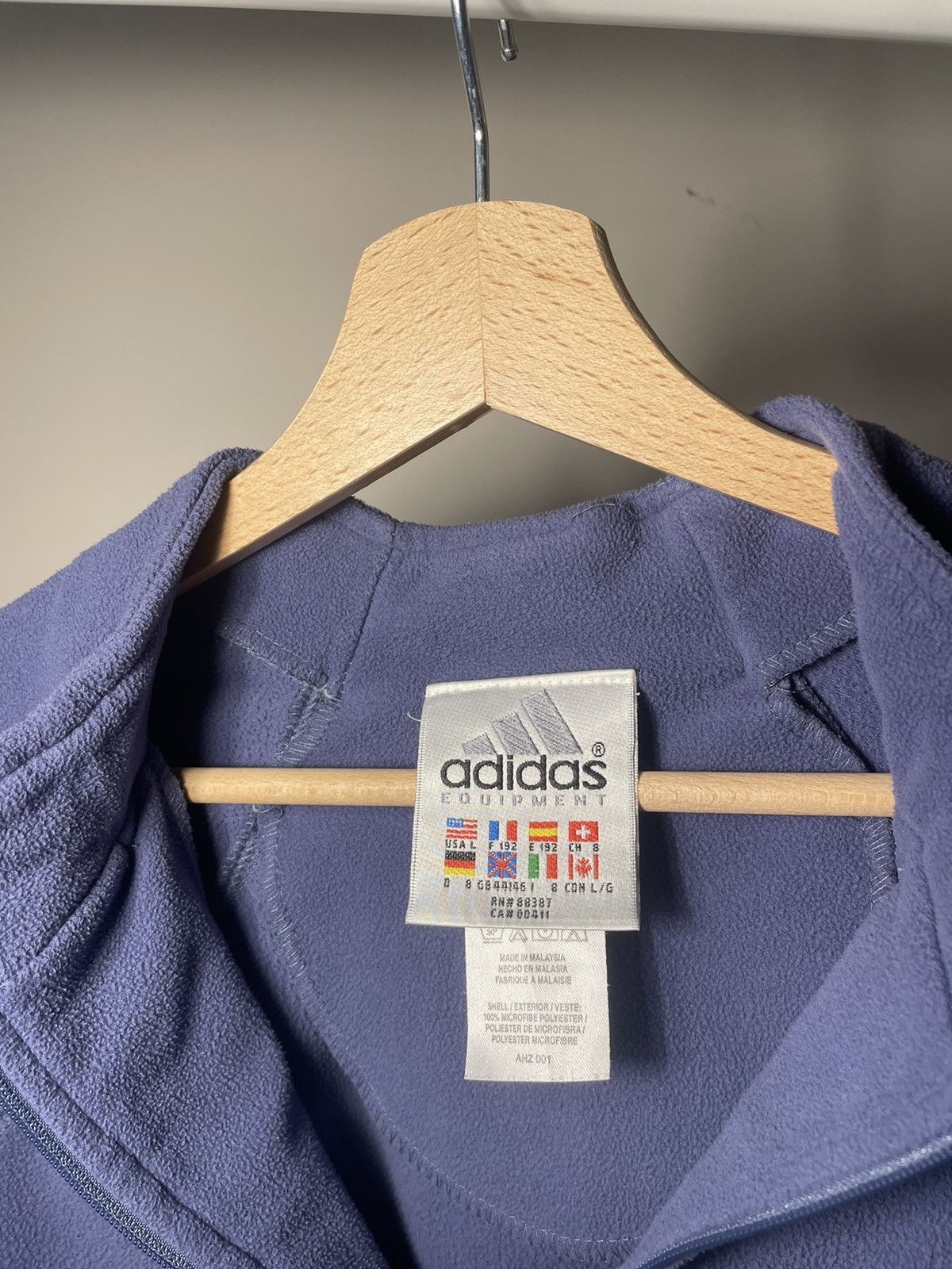 Adidas × Equipment × Vintage Adidas Equipment Fleece Size XS / US 0-2 / IT 36-38 - 3 Thumbnail