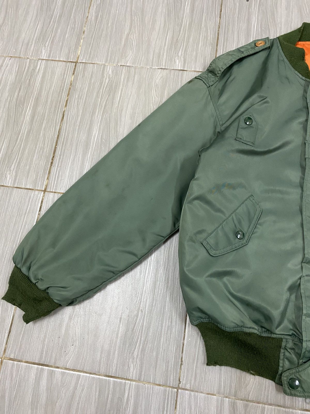 Vintage Vtg Bomber Jacket SLY Military - Amelia Size US M / EU 48-50 / 2 - 9 Thumbnail