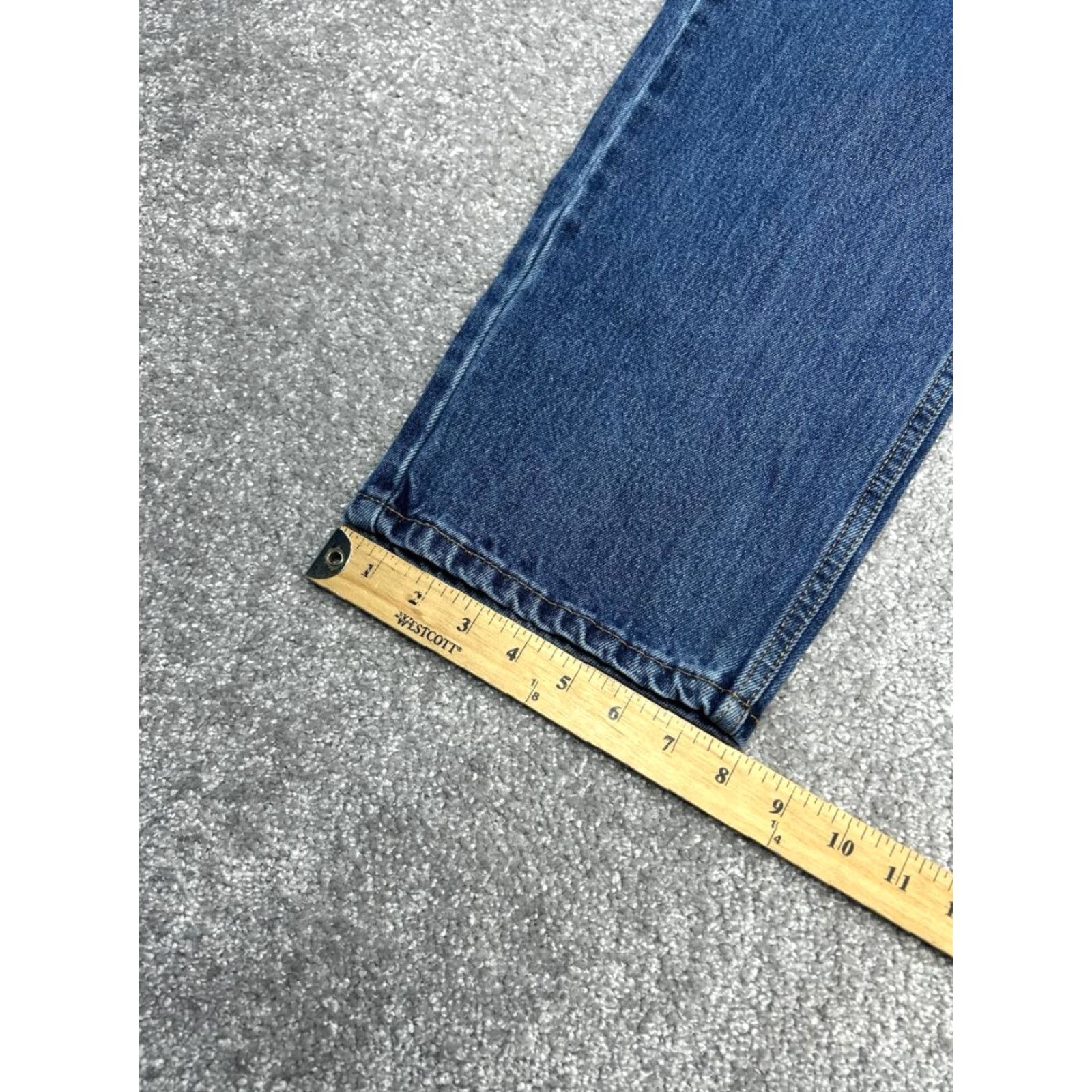 Levi's Levi's 550 Jeans Men 34 Blue Denim Cotton Relaxed Mid Rise Straight Leg 31x31 Size US 34 / EU 50 - 6 Thumbnail