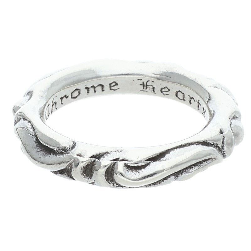 Chrome Hearts Chrome Hearts Scroll Band Silver Ring Size ONE SIZE - 1 Thumbnail