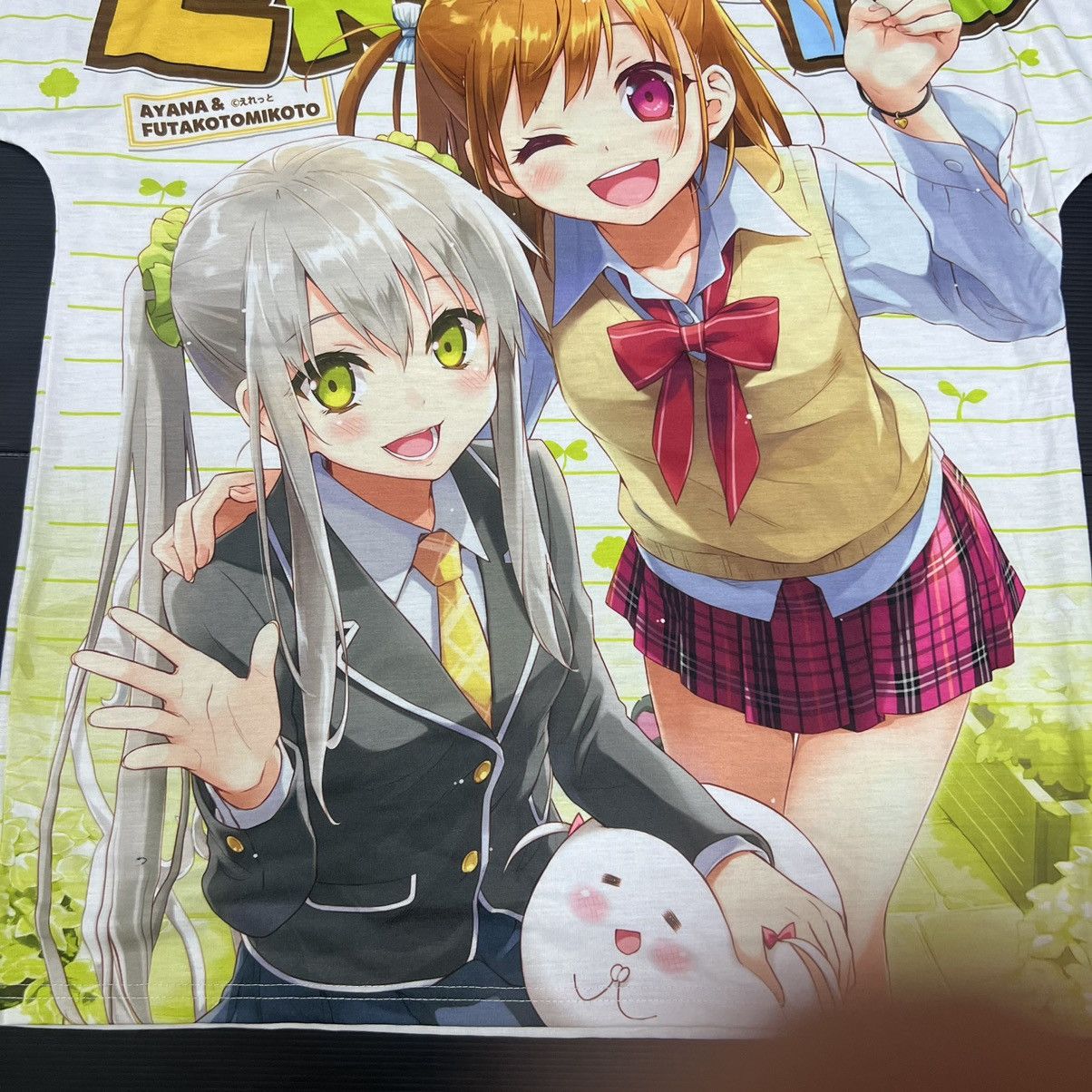 Anime Eretto Ayana & Futakotomikoto Mega Print Anime Waifu Tee Size US XL / EU 56 / 4 - 4 Thumbnail