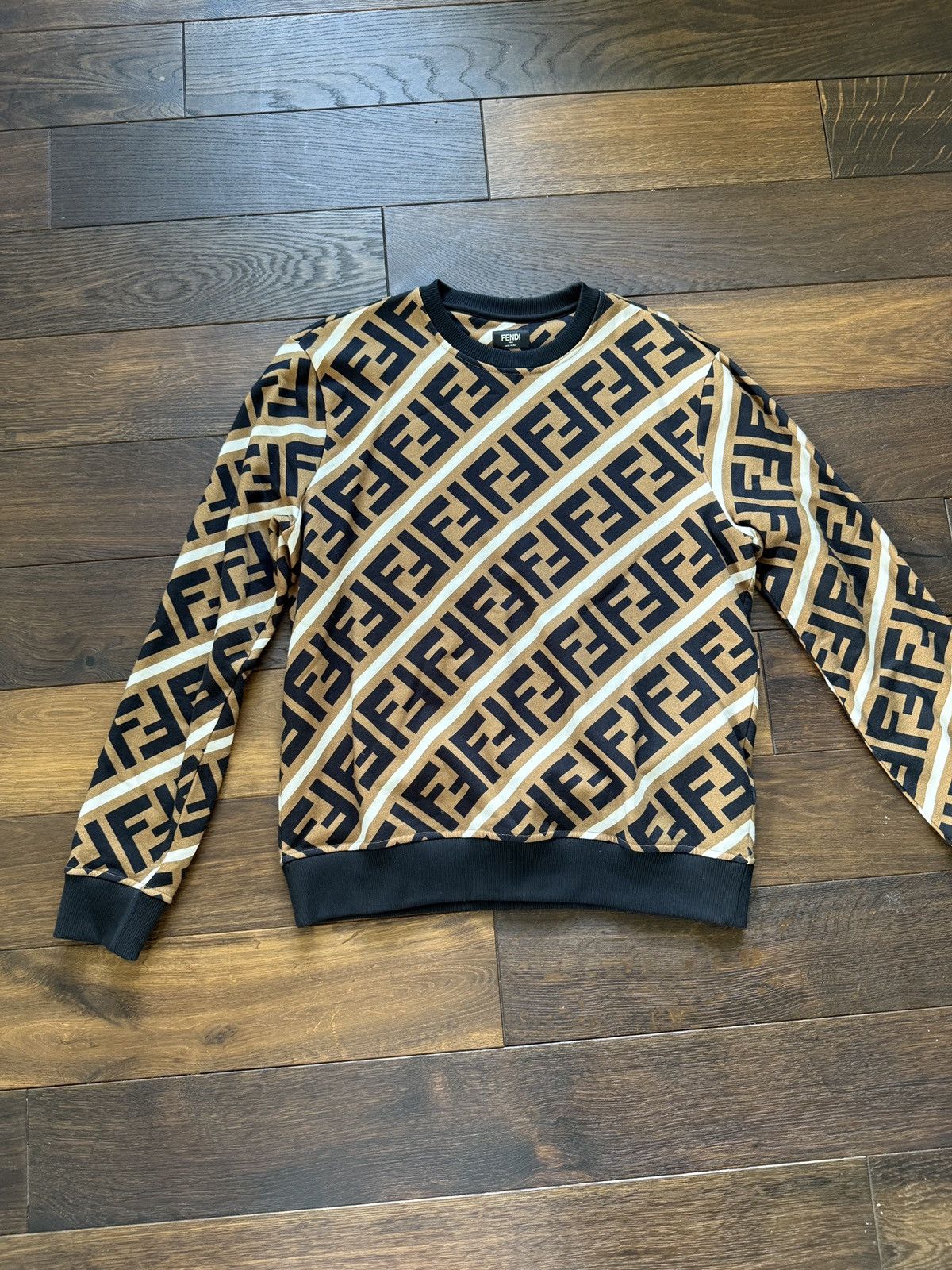 Fendi Fendi Diagonal FF Sweatshirt Size US M / EU 48-50 / 2 - 1 Thumbnail