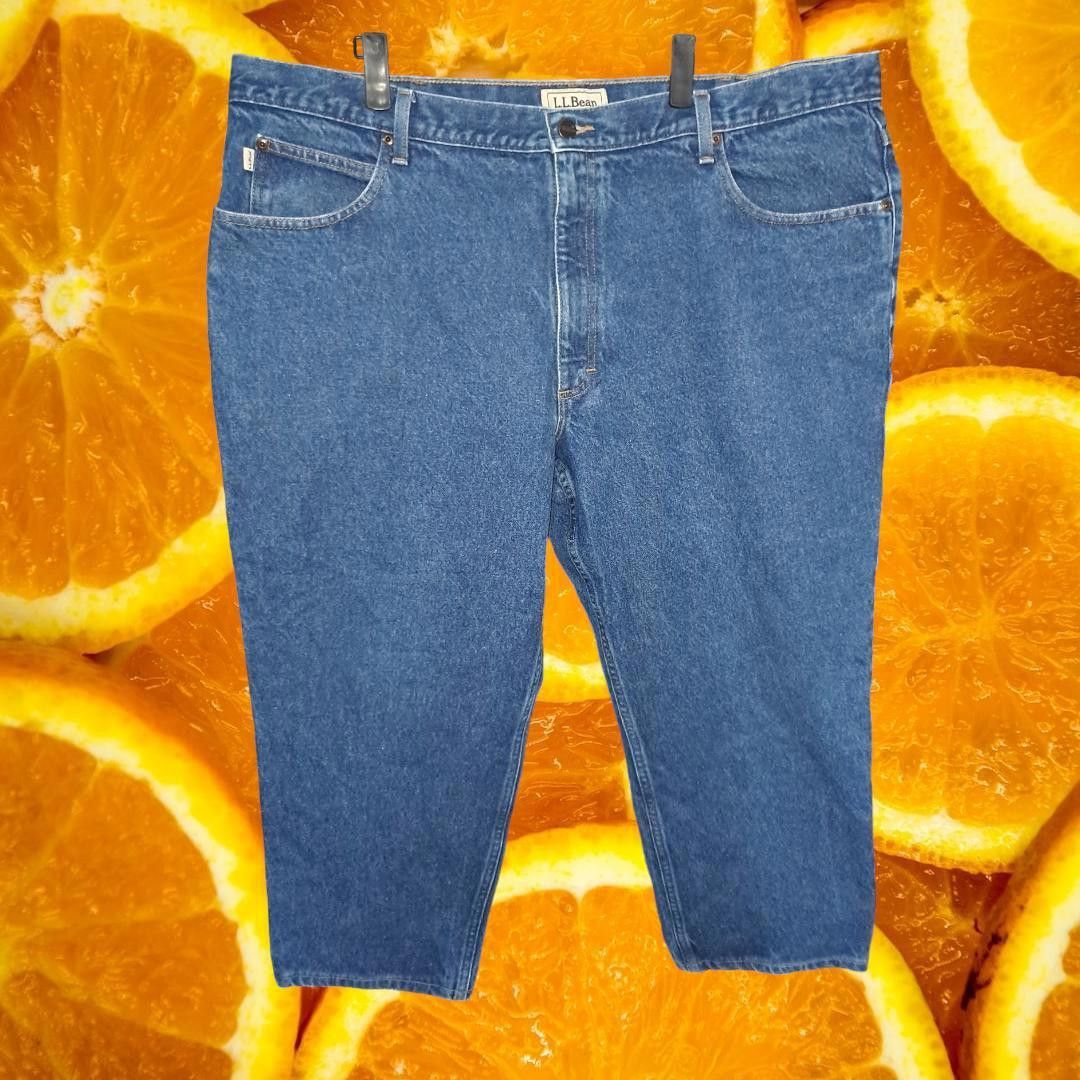 L.L. Bean L.L. Bean Natural Fit Blue Jeans 100% Cotton Size 44x30 Size US 44 / EU 60 - 4 Thumbnail