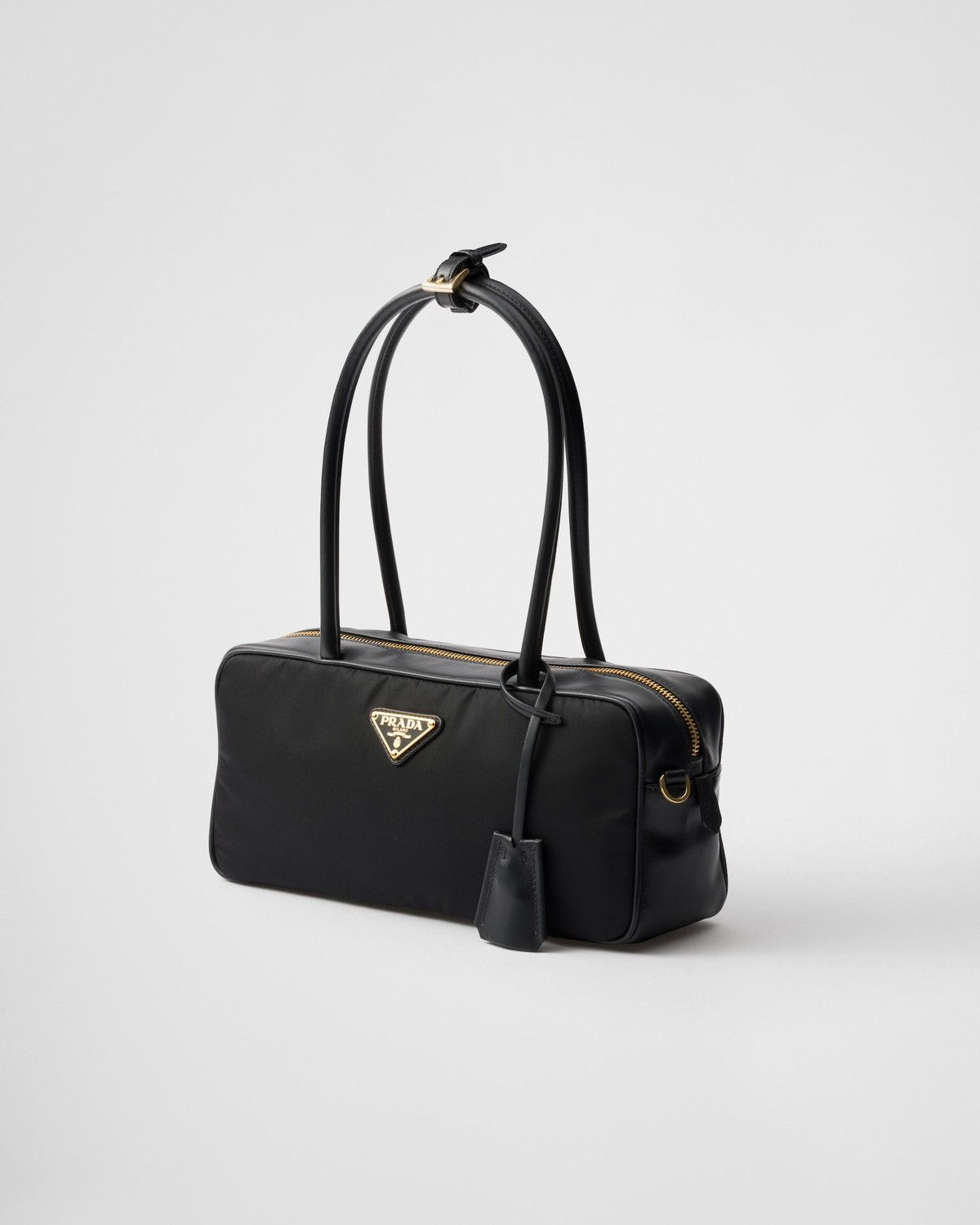 Prada Re-nylon and leather small bag with padlock Size ONE SIZE - 4 Thumbnail