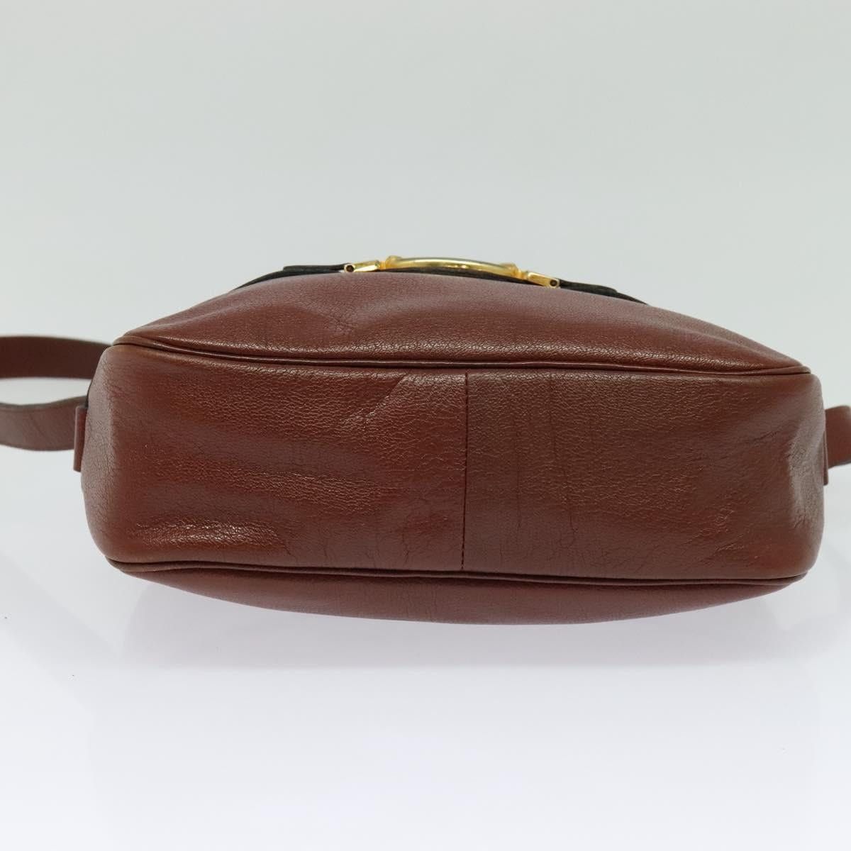 Dior DIOR Shoulder Bag Leather Brown Gold Size ONE SIZE - 9 Thumbnail