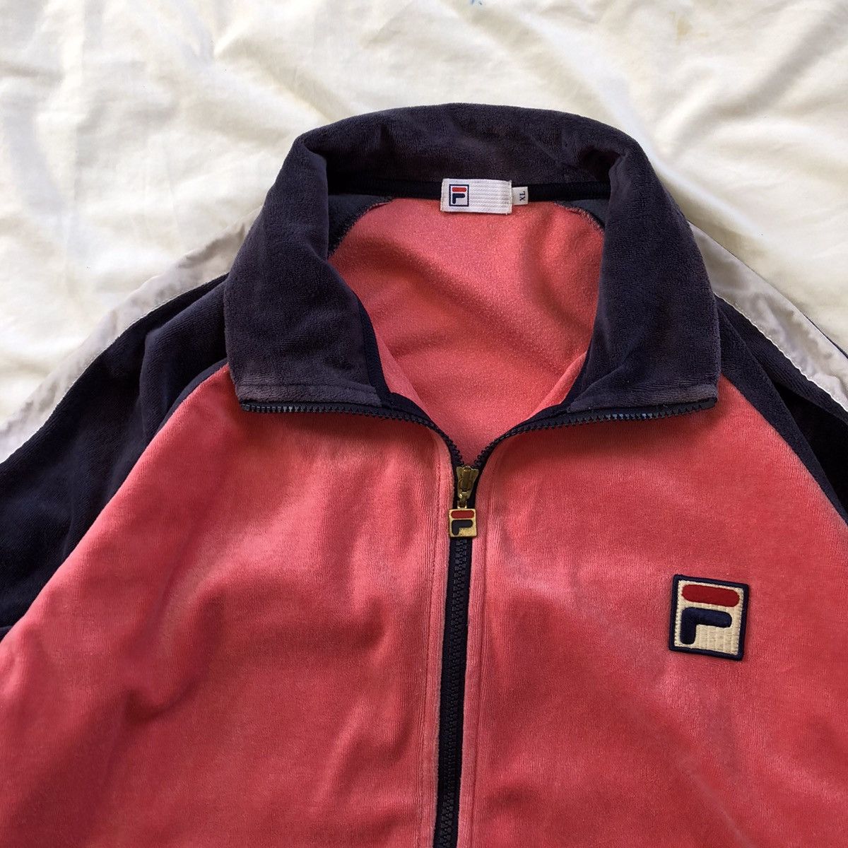 Fila × Japanese Brand FILA Patch Logo Zipper Fleece Sweater Size US XL / EU 56 / 4 - 5 Thumbnail
